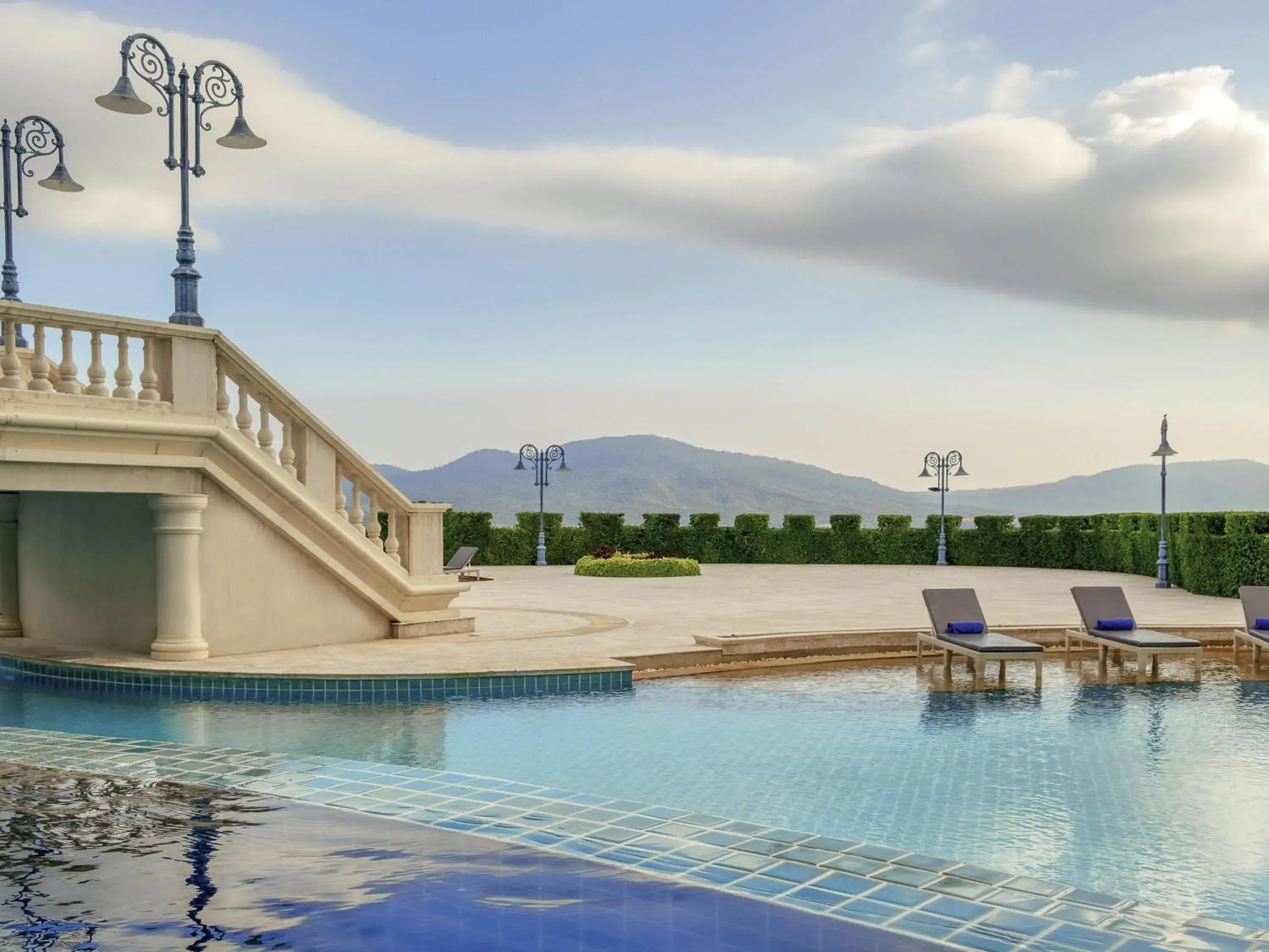 Pool view in Mövenpick Resort Khao Yai Pool view in Mövenpick Resort Khao Yai