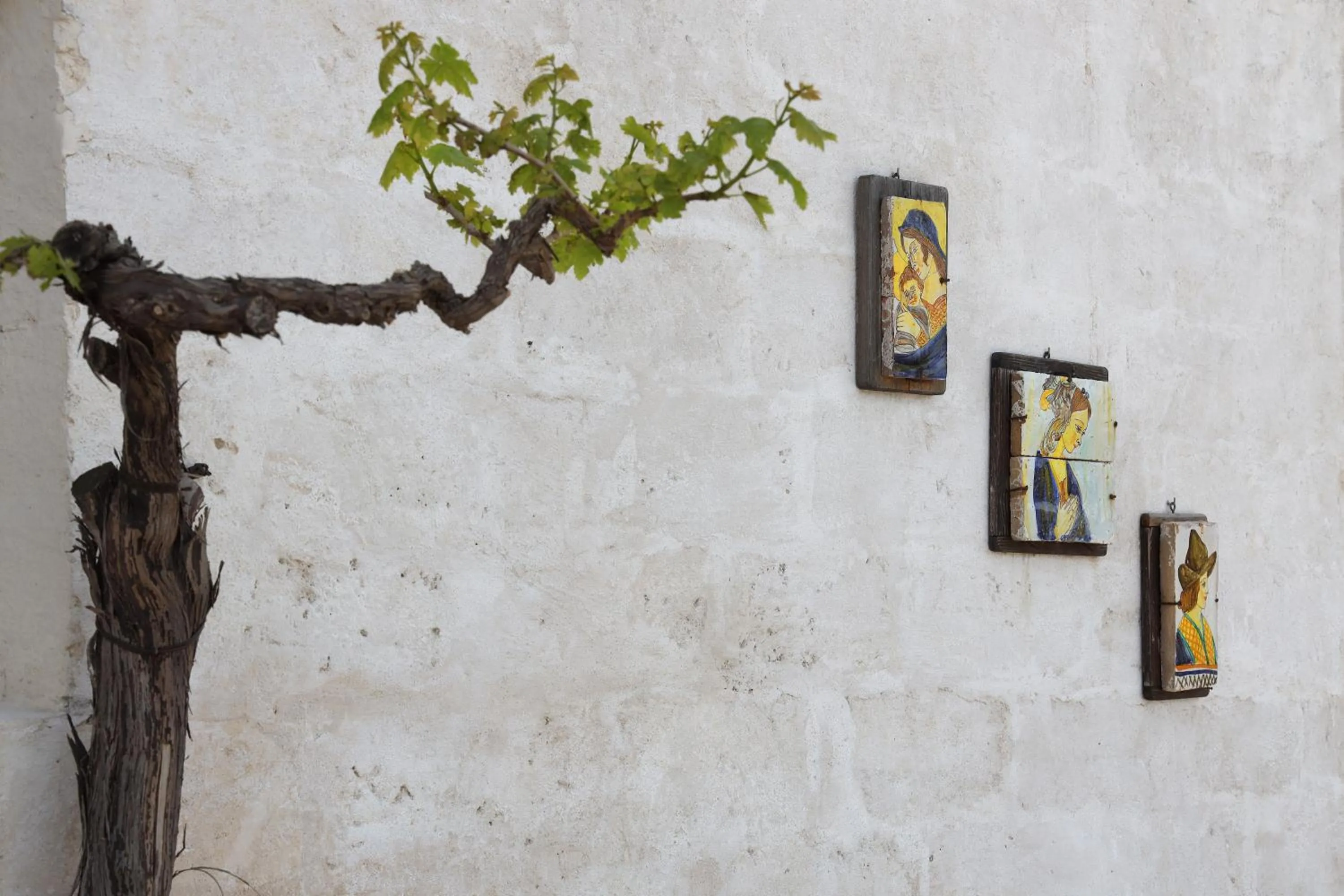 Decorative detail in Masseria Borgo Sentinella