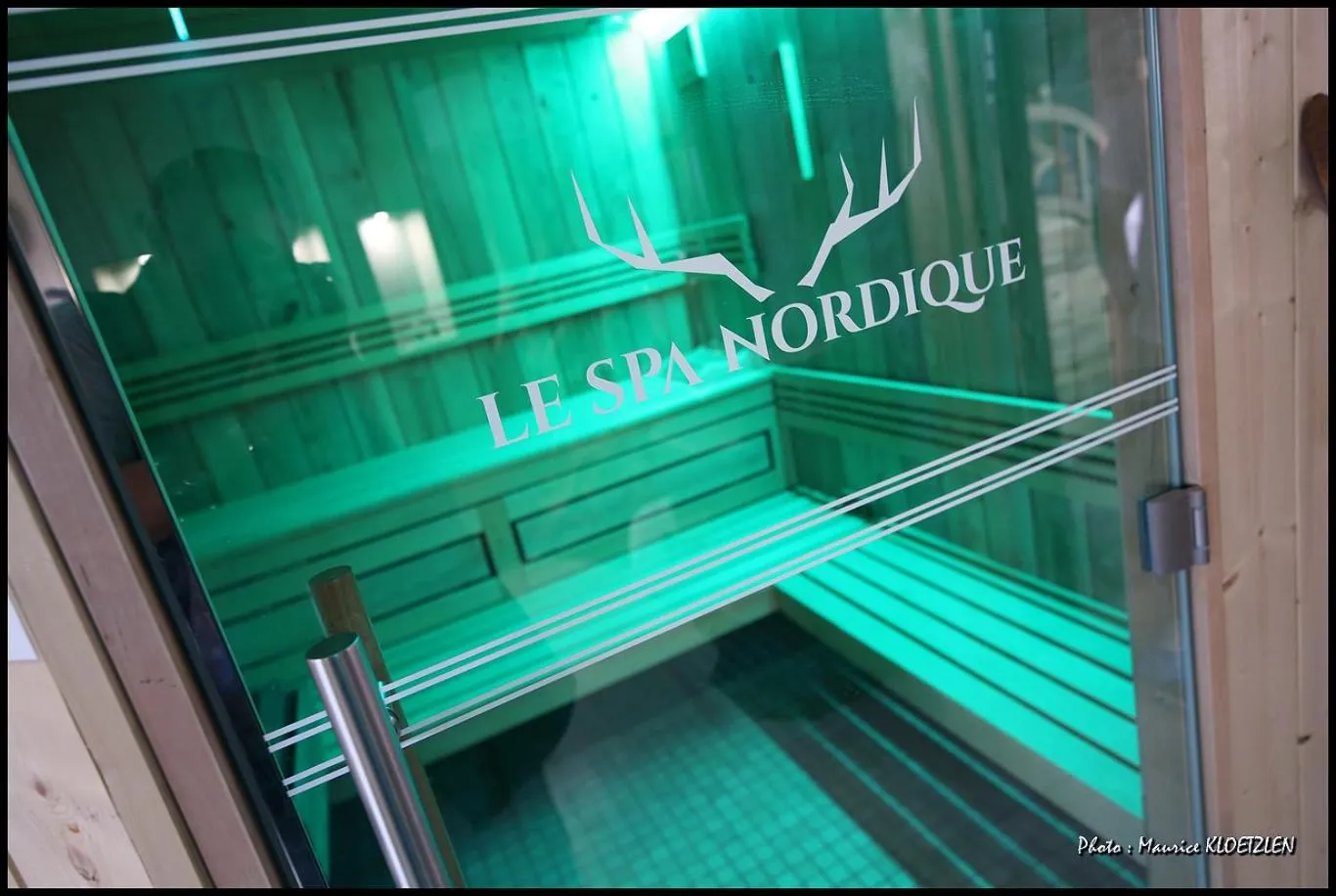 Sauna in Domaine du Hirtz, Restaurant & Spa