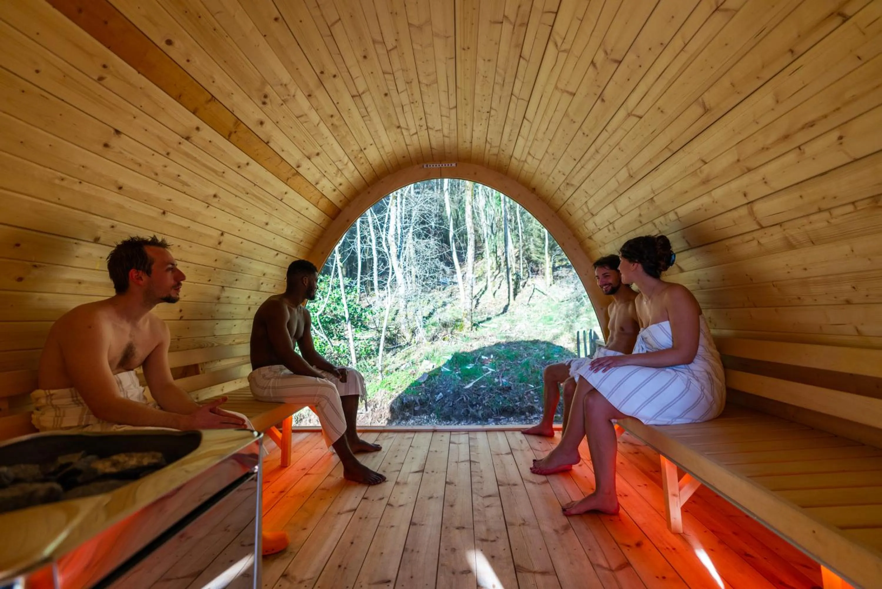 Sauna in Domaine du Hirtz, Restaurant & Spa