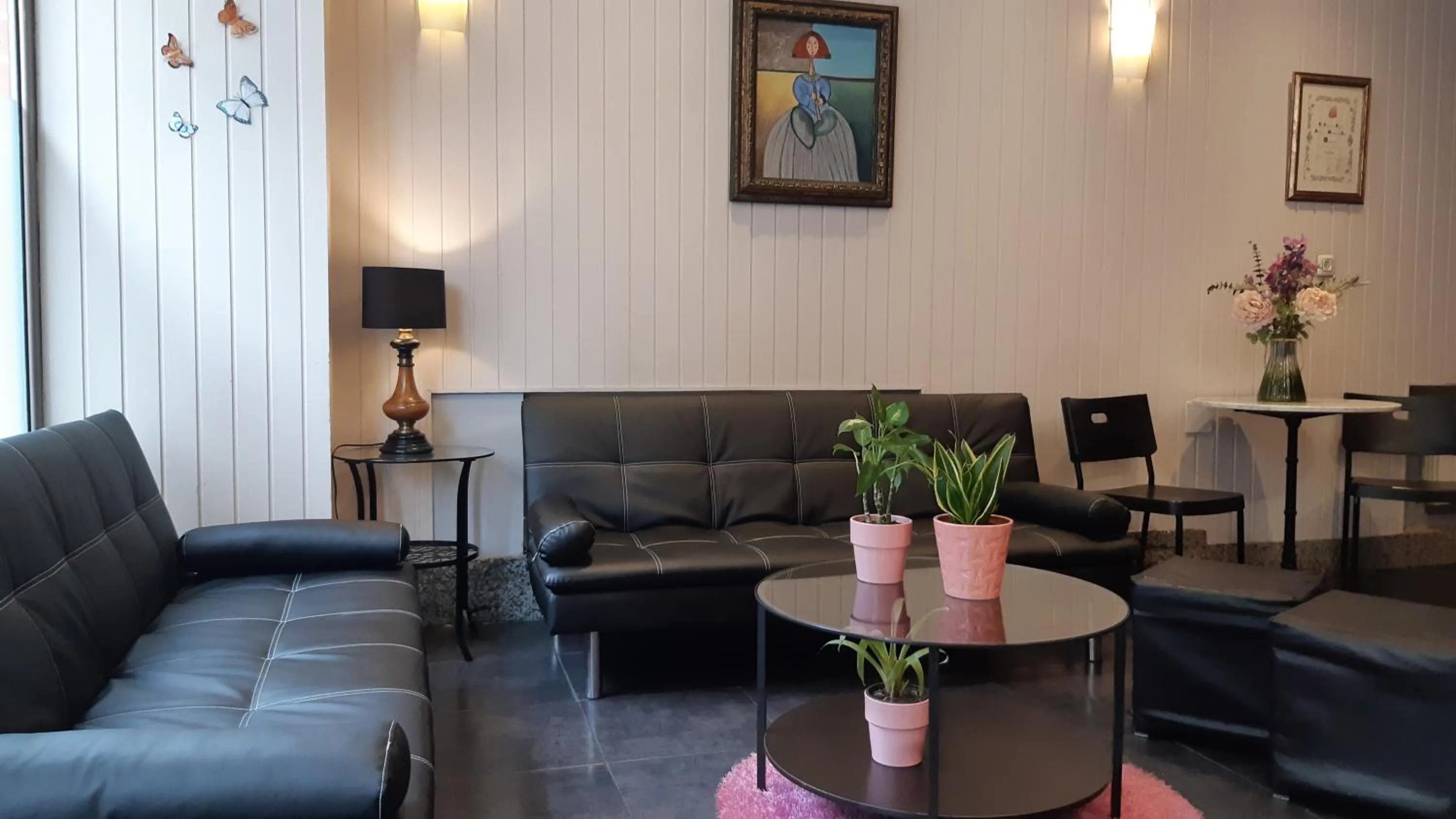 Lobby or reception in Hostal pachin