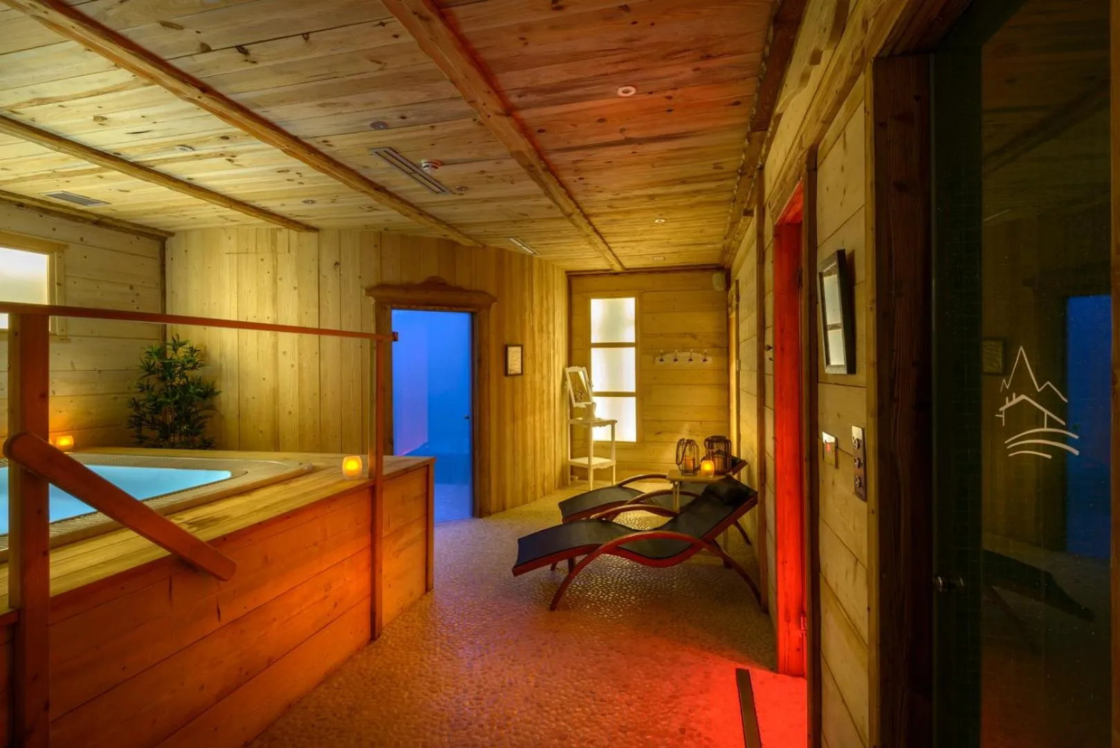 Sauna in Hotel Viñas de Lárrede