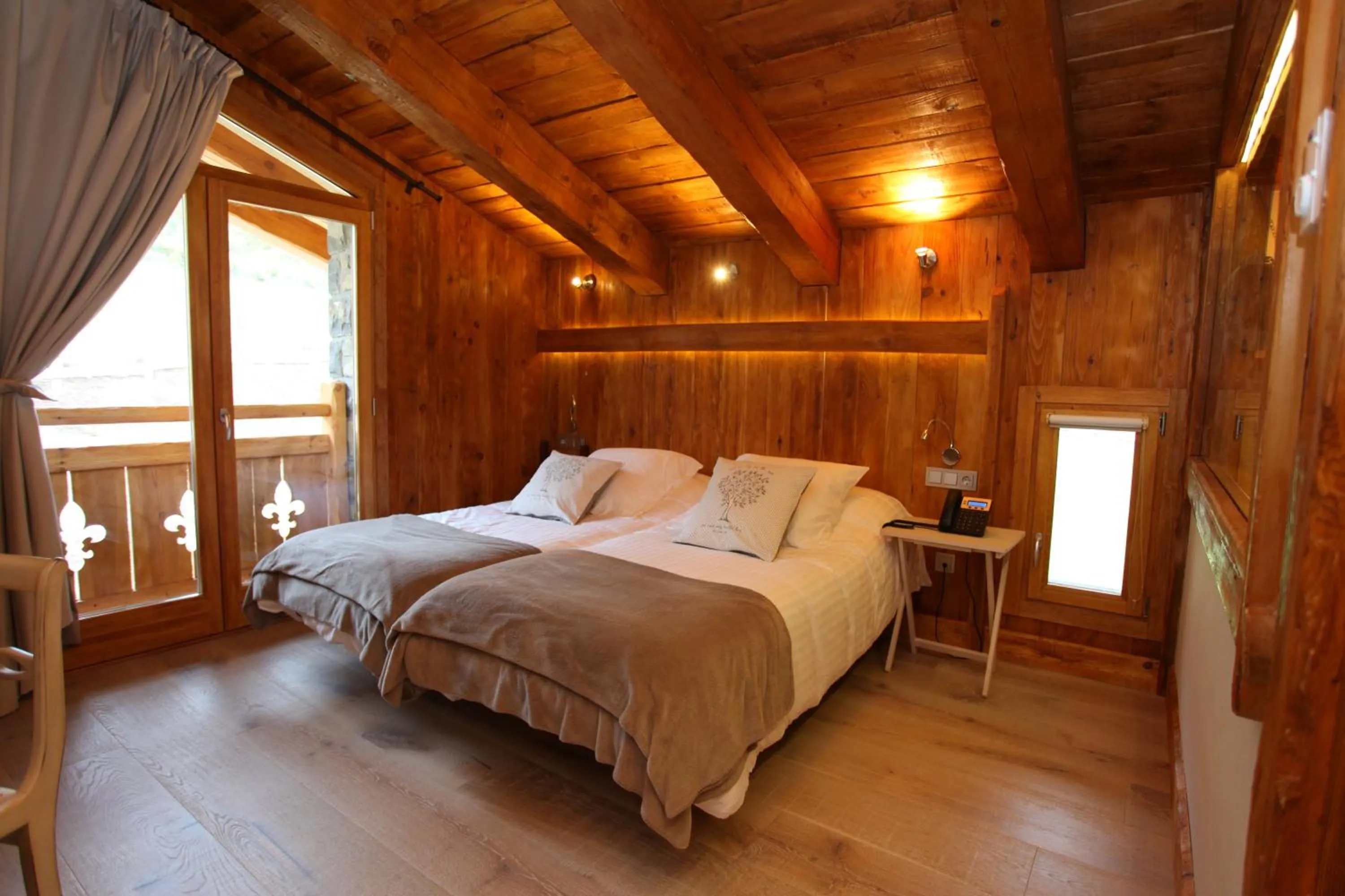 Bed in Hotel Viñas de Lárrede