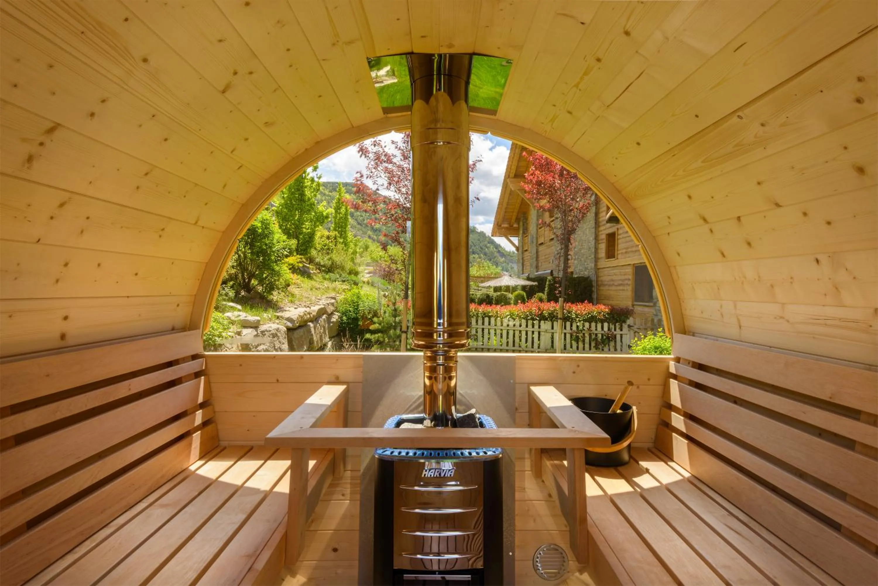 Sauna in Hotel Viñas de Lárrede