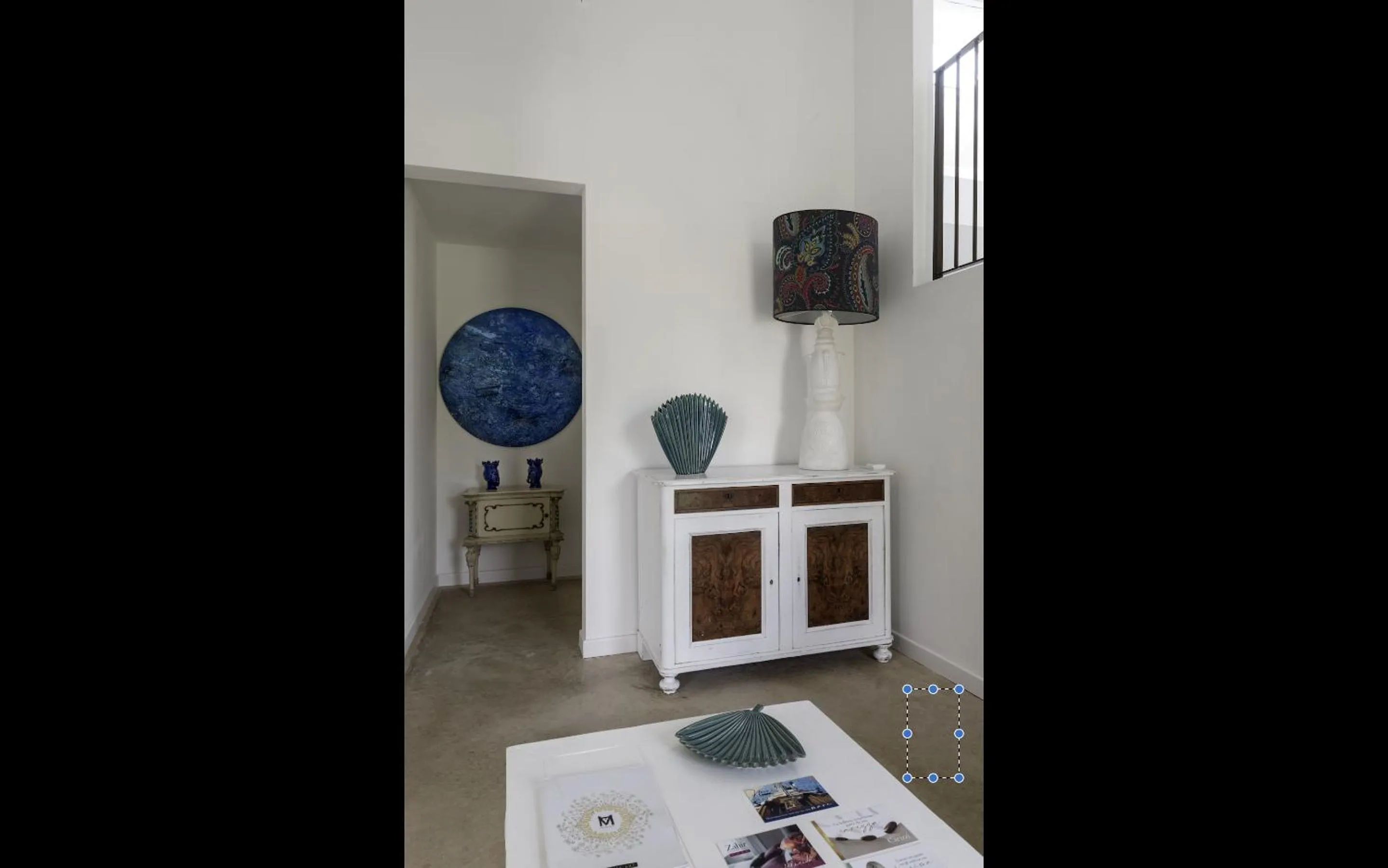 Decorative detail in Zahir Country House Boutique Hotel