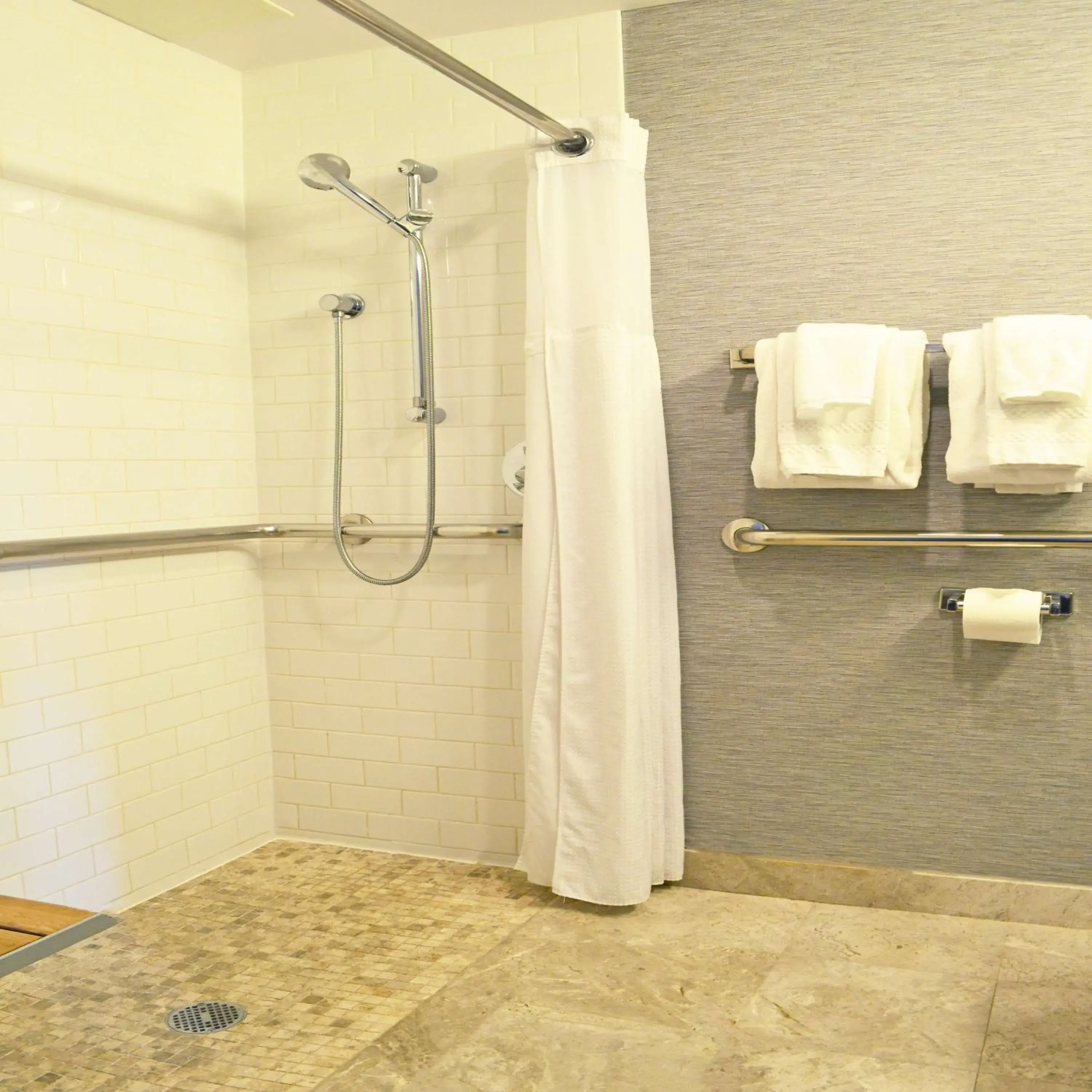 Bathroom in Distrikt Hotel New York City, Tapestry Collection by Hilton Bathroom in Distrikt Hotel New York City, Tapestry Collection by Hilton