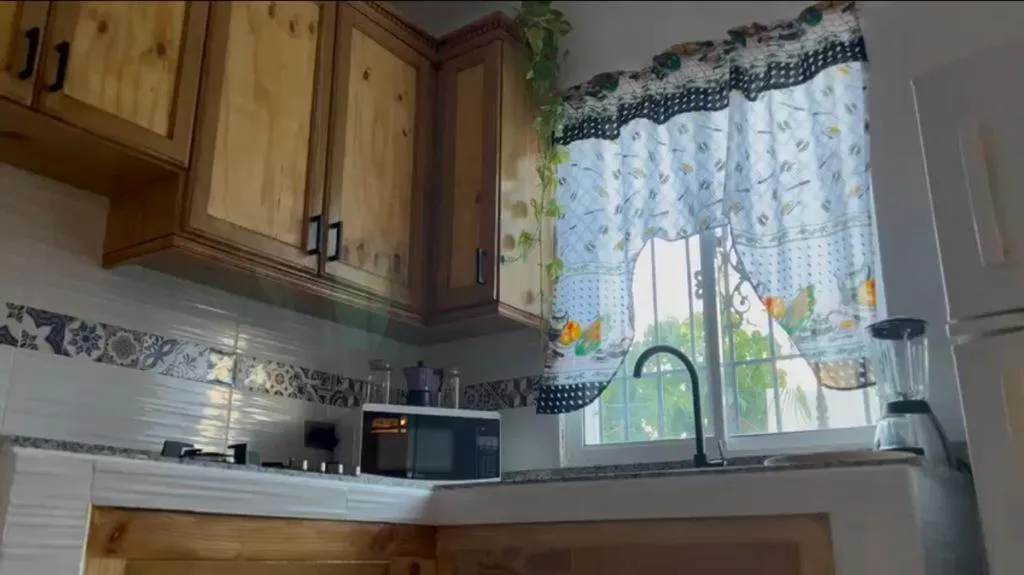 Kitchen or kitchenette in Nuovo Hotel Playa Catalina