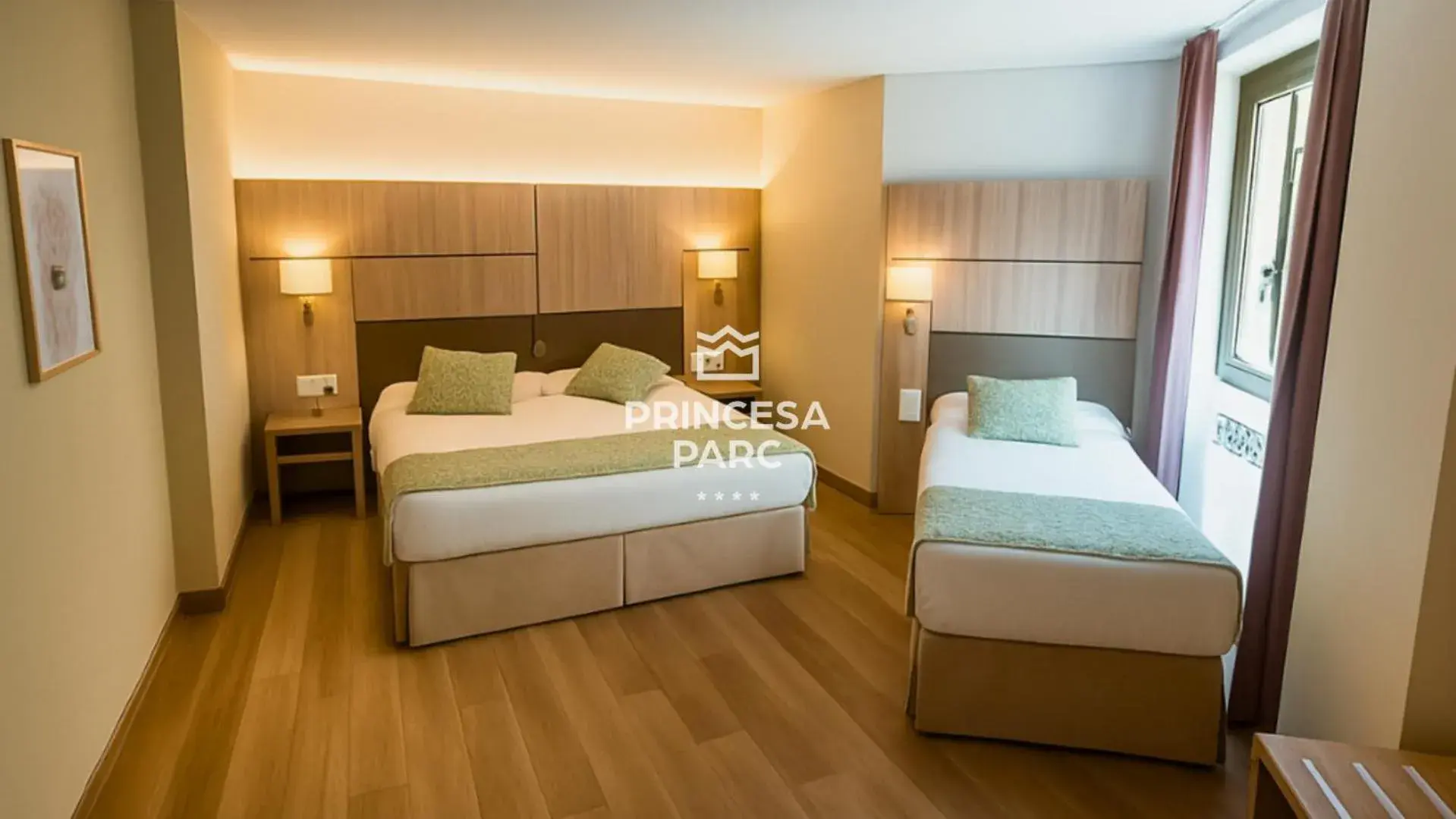 Bed in Hotel Princesa Parc Bed in Hotel Princesa Parc