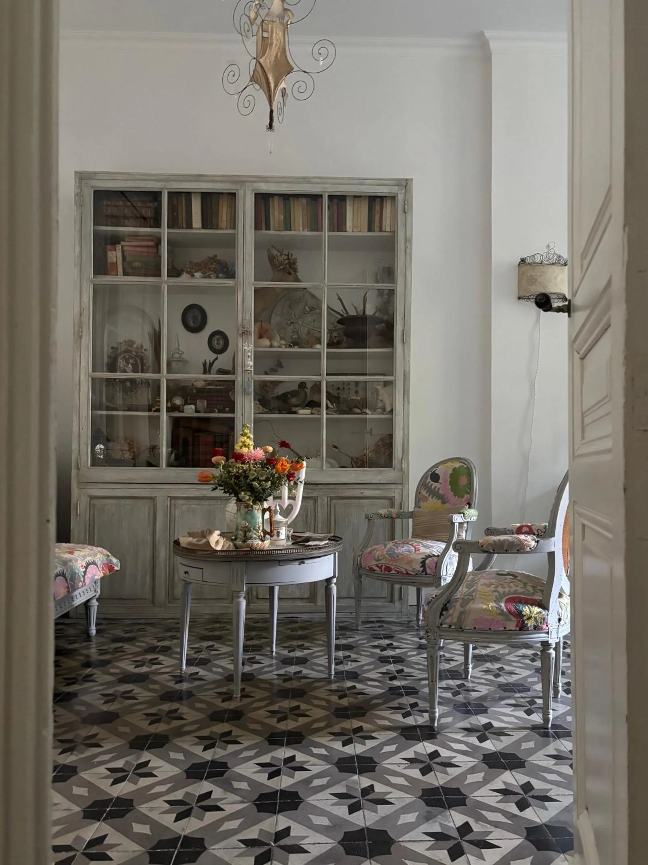 Living room in Le logis blanc bed&breakfast