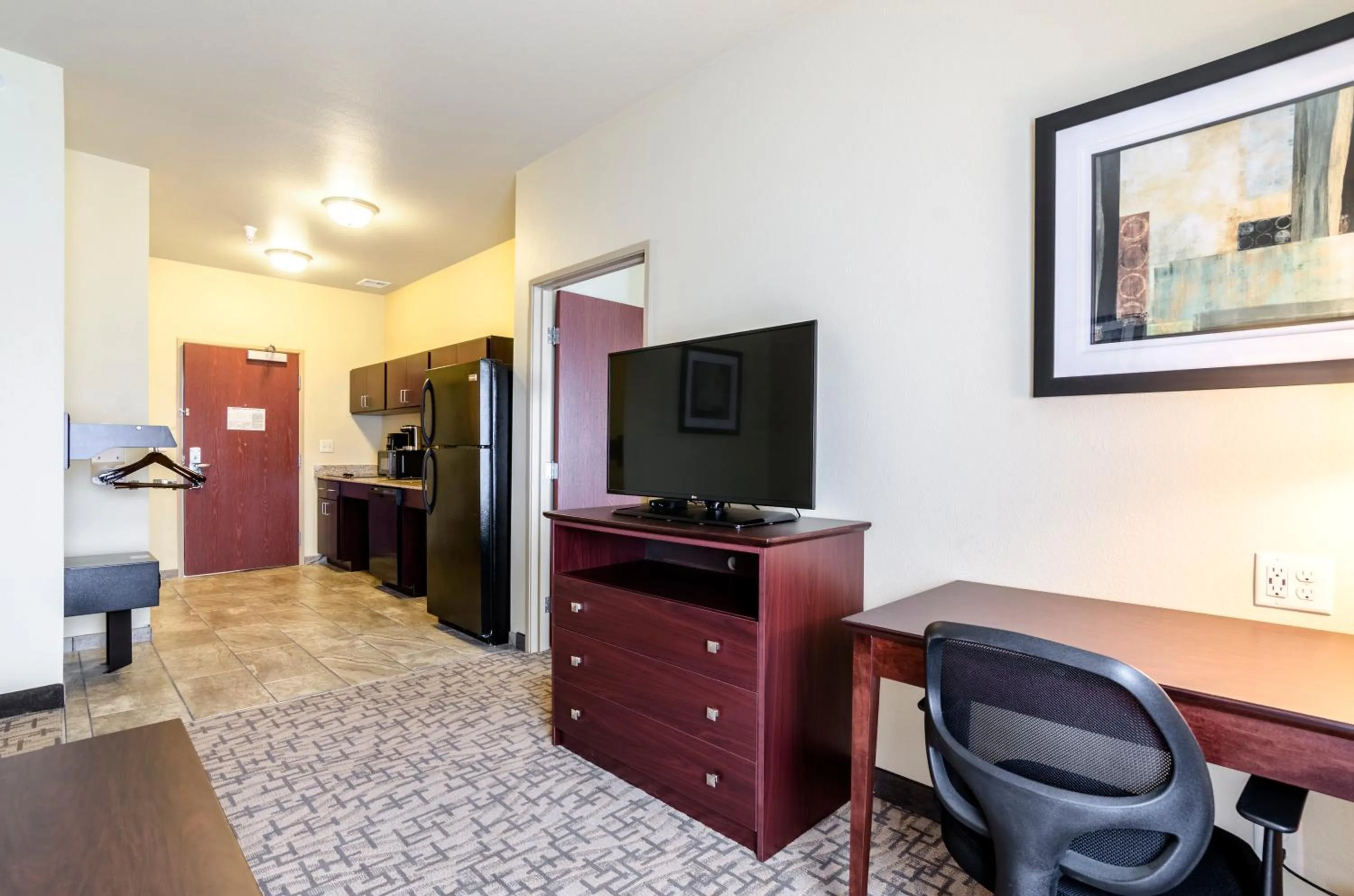 TV and multimedia in Cobblestone Inn & Suites - Ord
