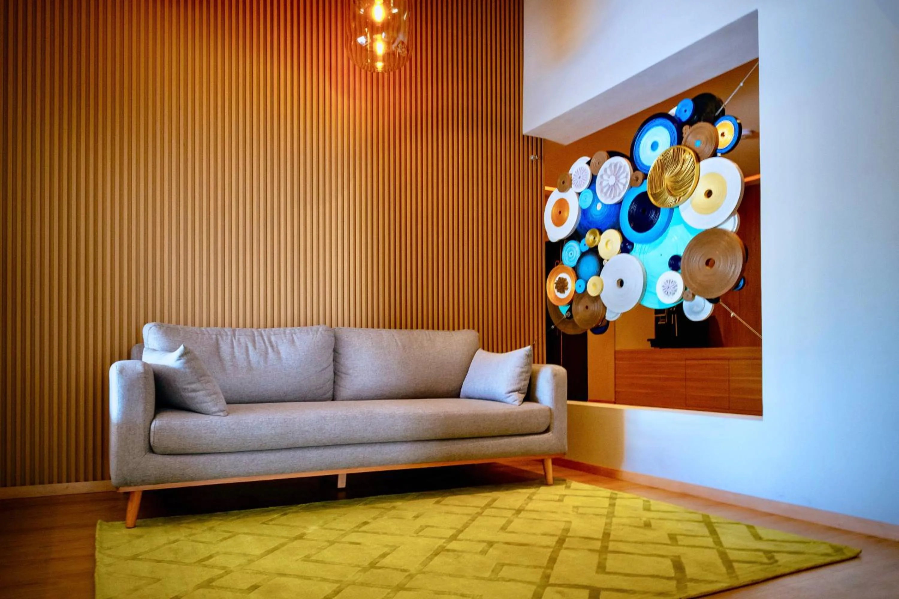 Living room in KALI La Raza Mexico City