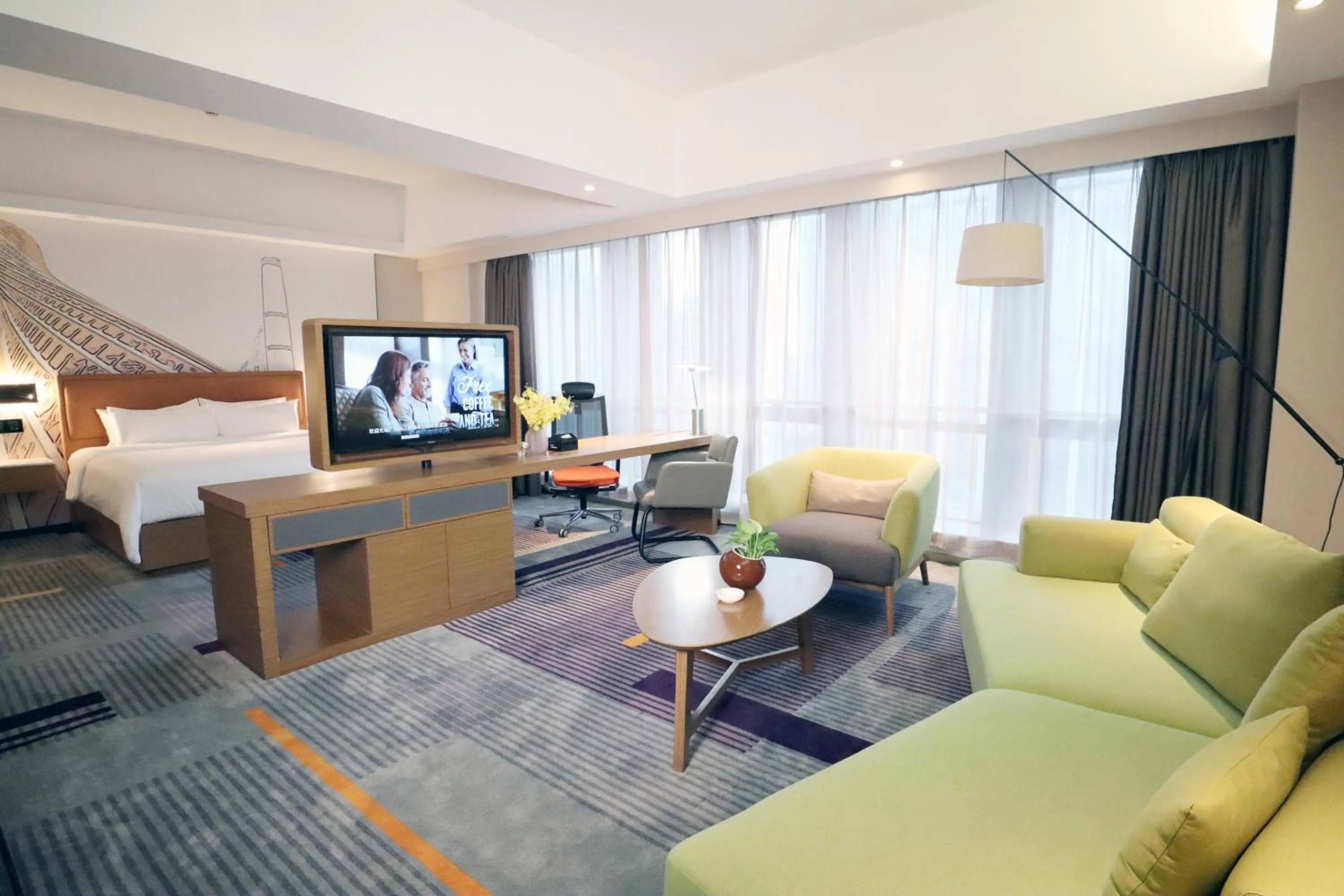 Bed in Hampton by Hilton Guangzhou Zhujiang New Town - Free Shuttle Bus to Canton Fair