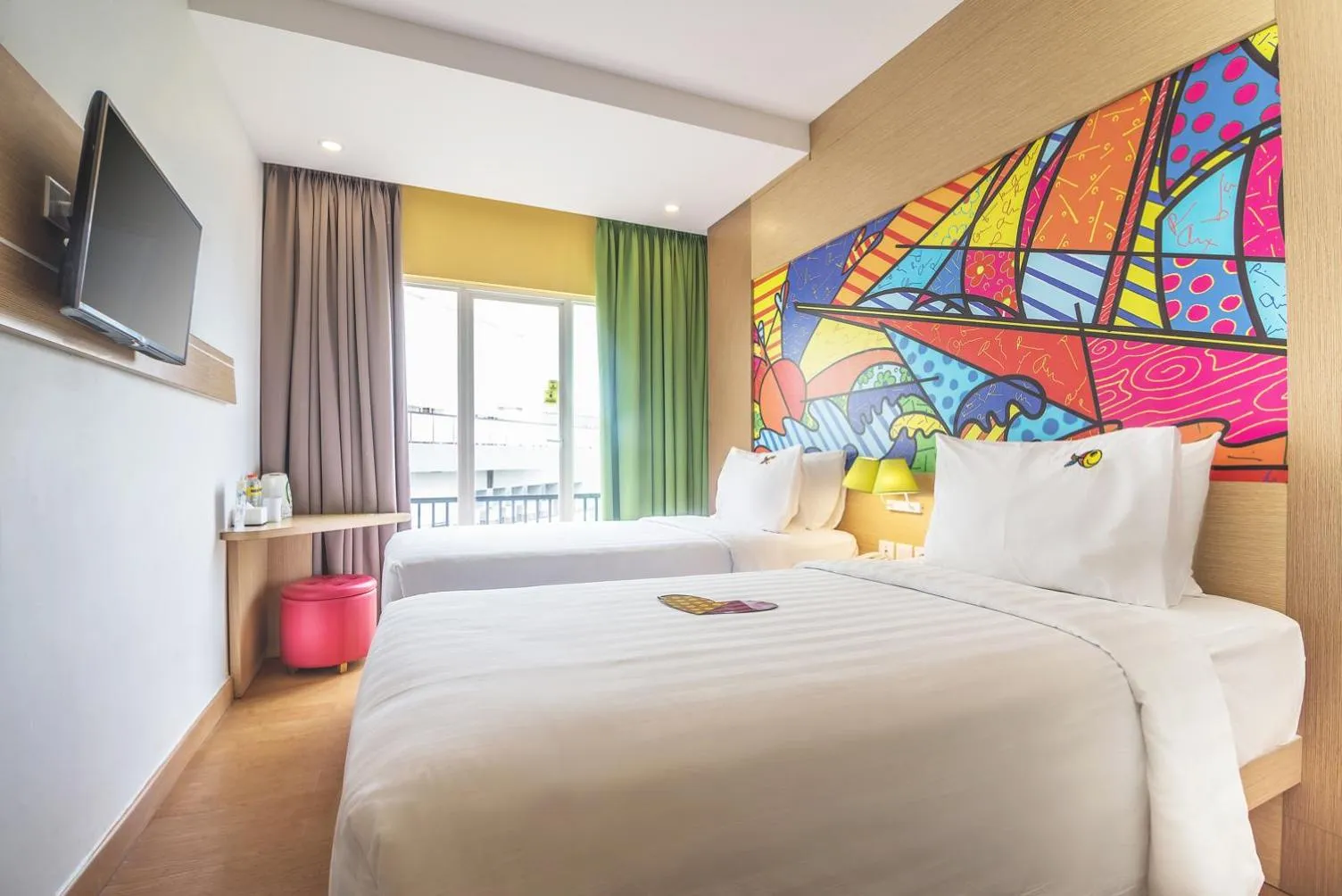 Bedroom, Bed in MaxOneHotels at Resort Makassar