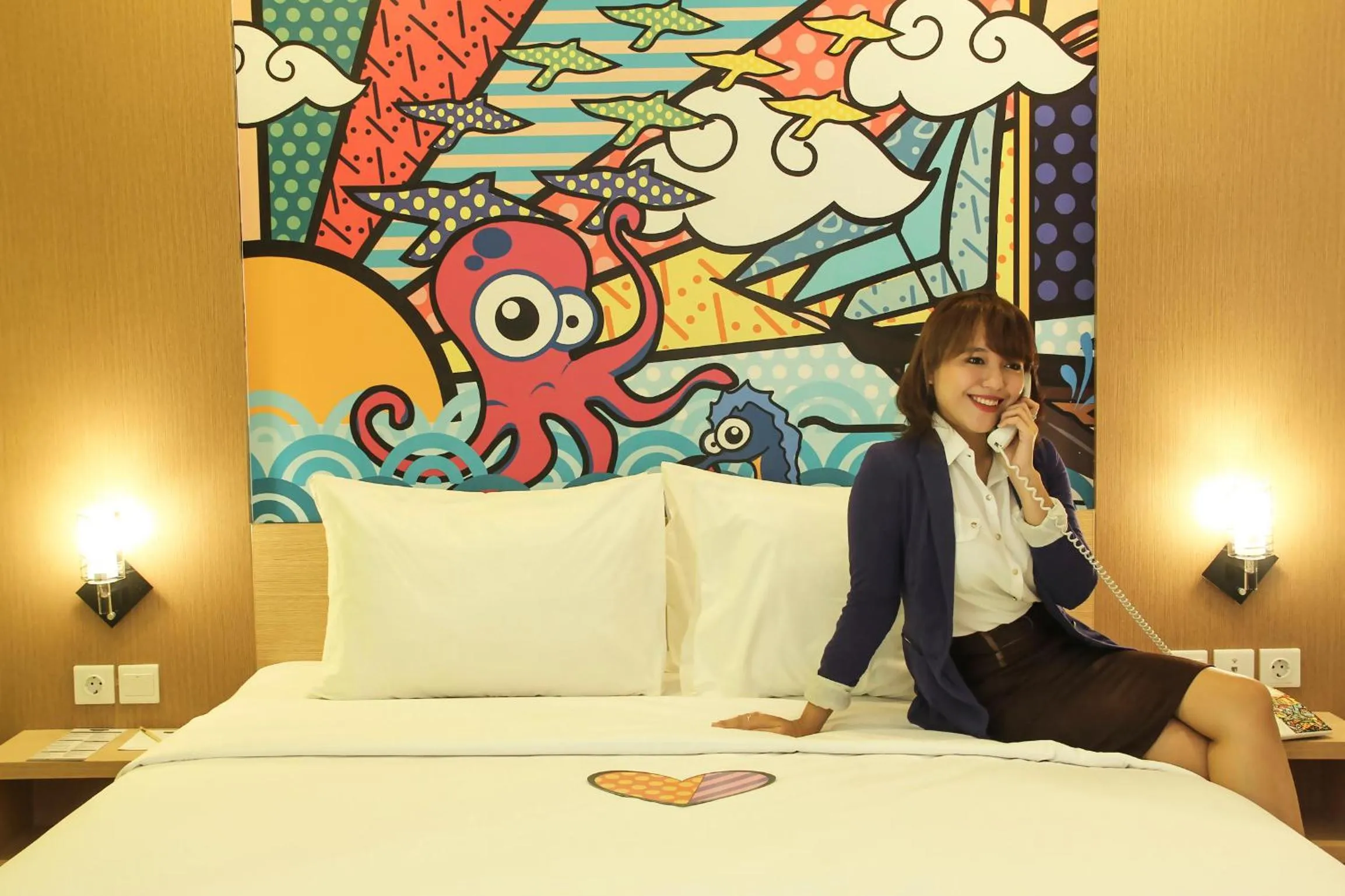 bunk bed, Bed in MaxOneHotels at Resort Makassar