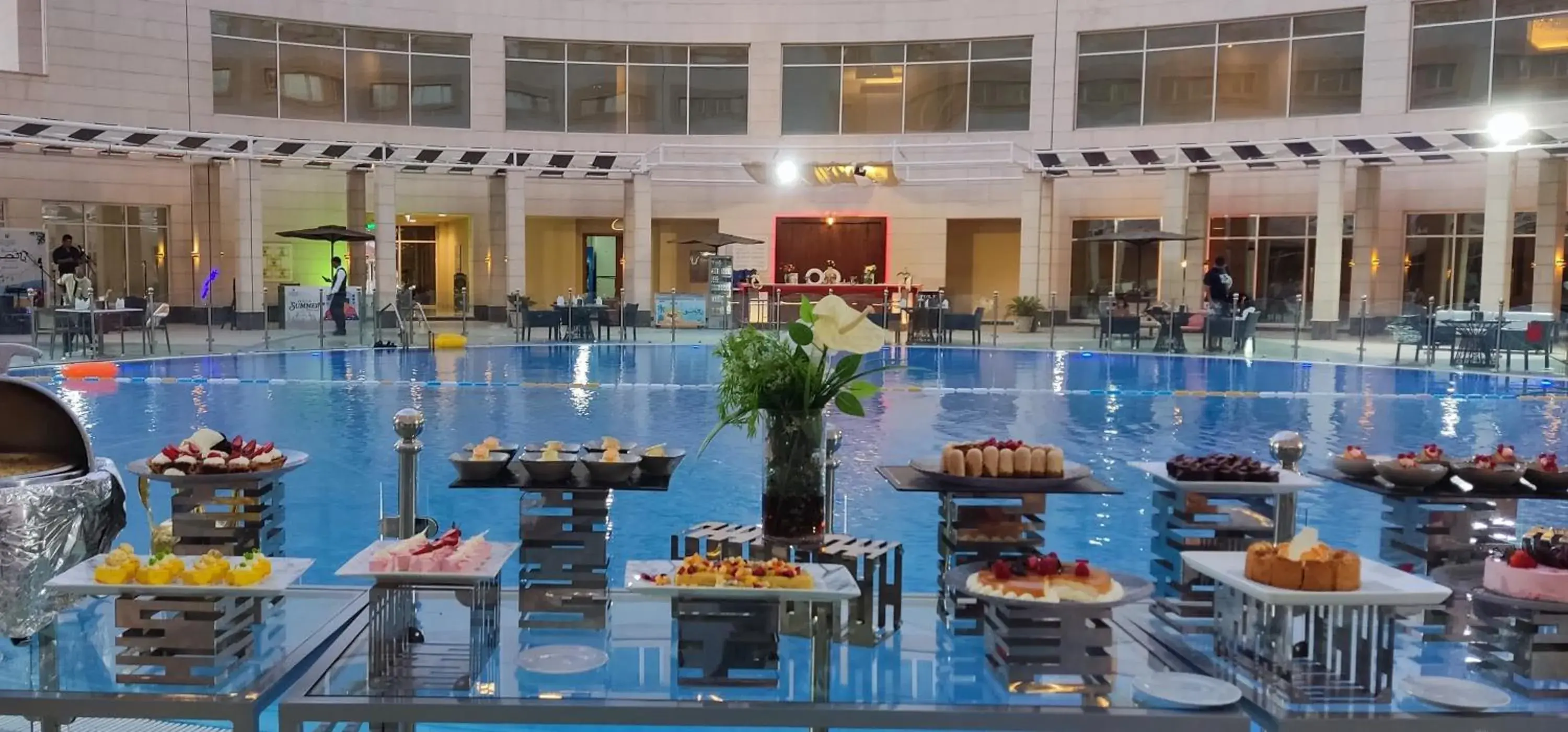 Pool view in Millennium Hail Hotel Pool view in Millennium Hail Hotel