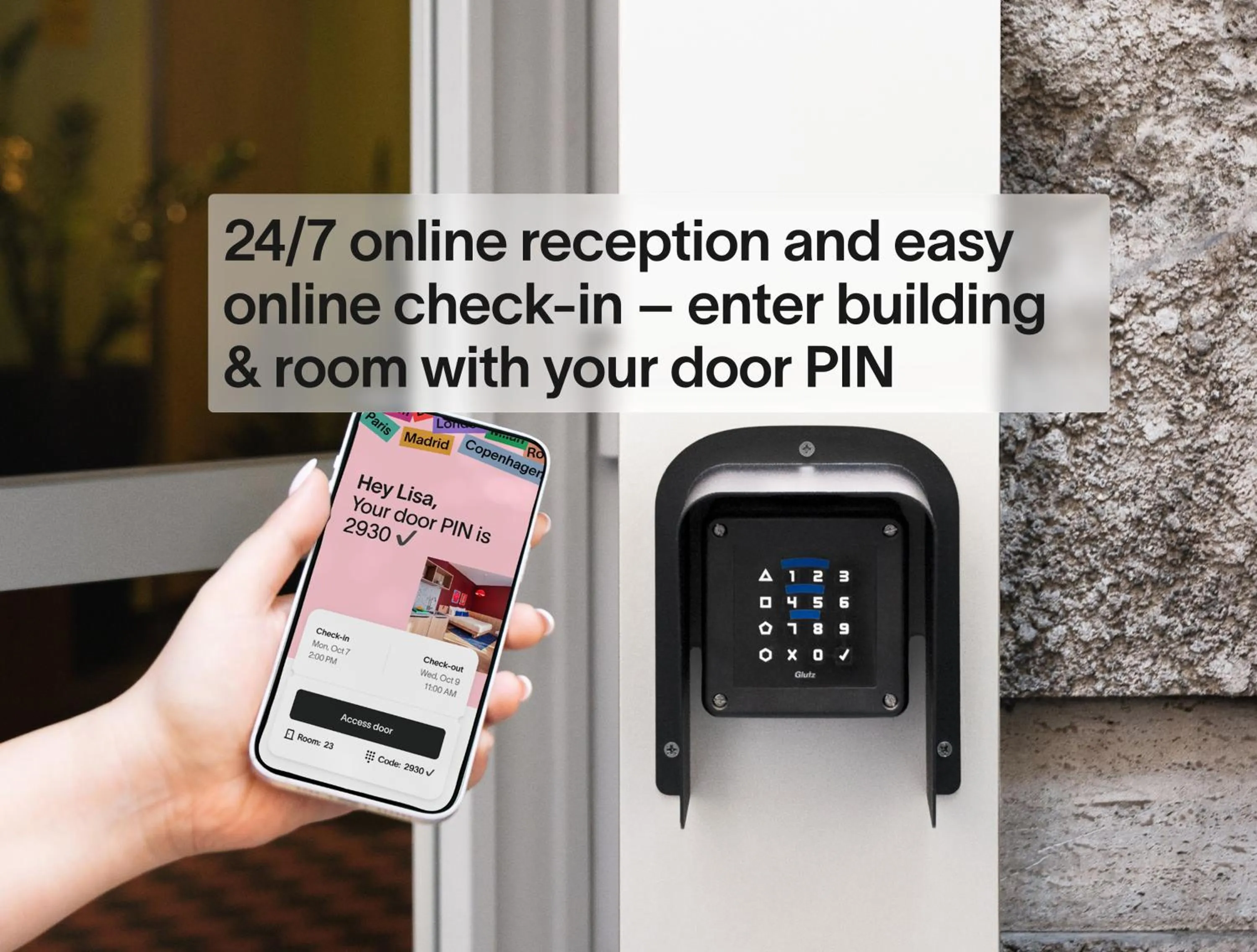 Text overlay in LSA Bairro Alto by Numa