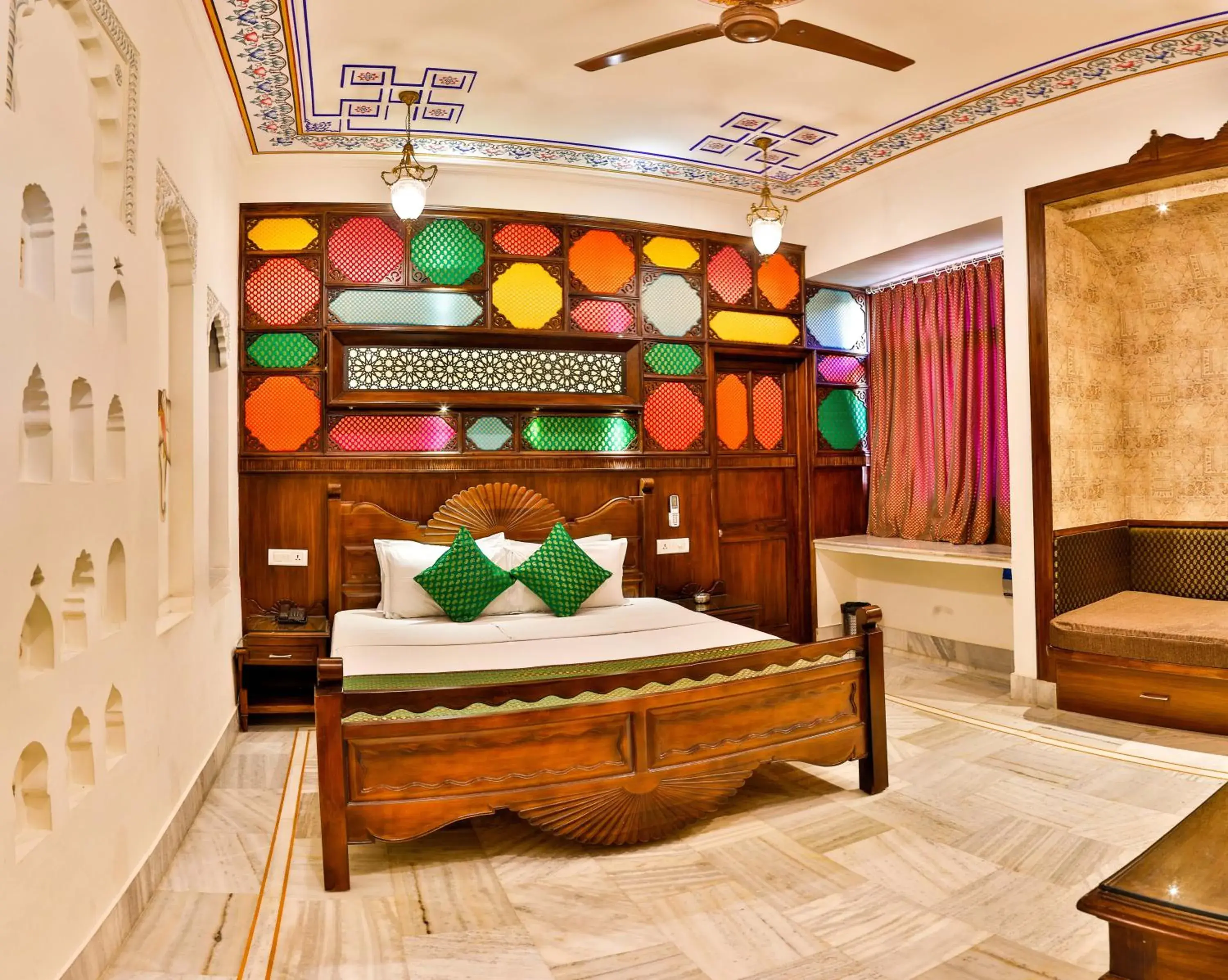 Bedroom, Bed in Hotel Pearl Palace Jaipur Bedroom, Bed in Hotel Pearl Palace Jaipur