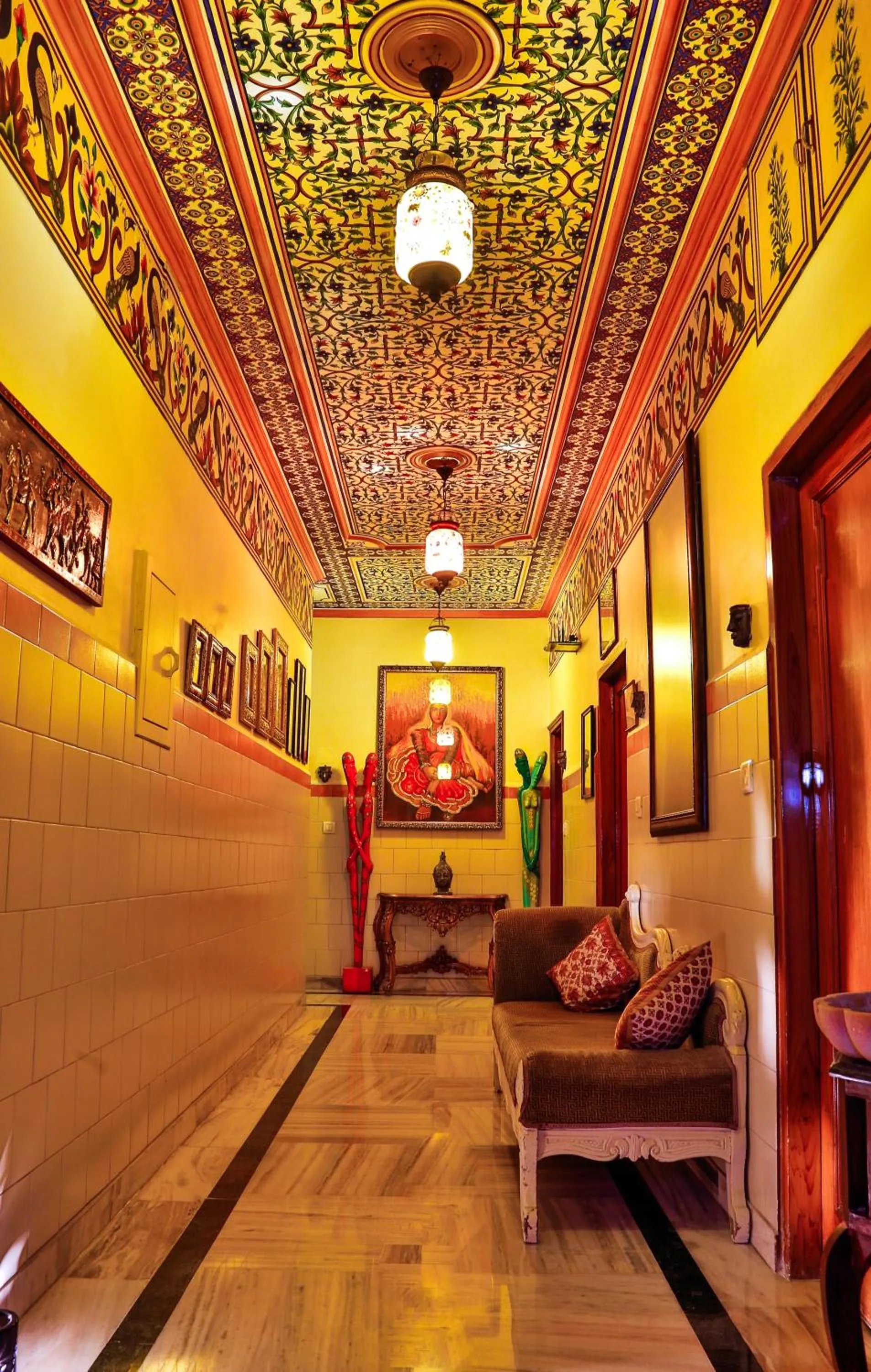 Lobby or reception in Hotel Pearl Palace Jaipur