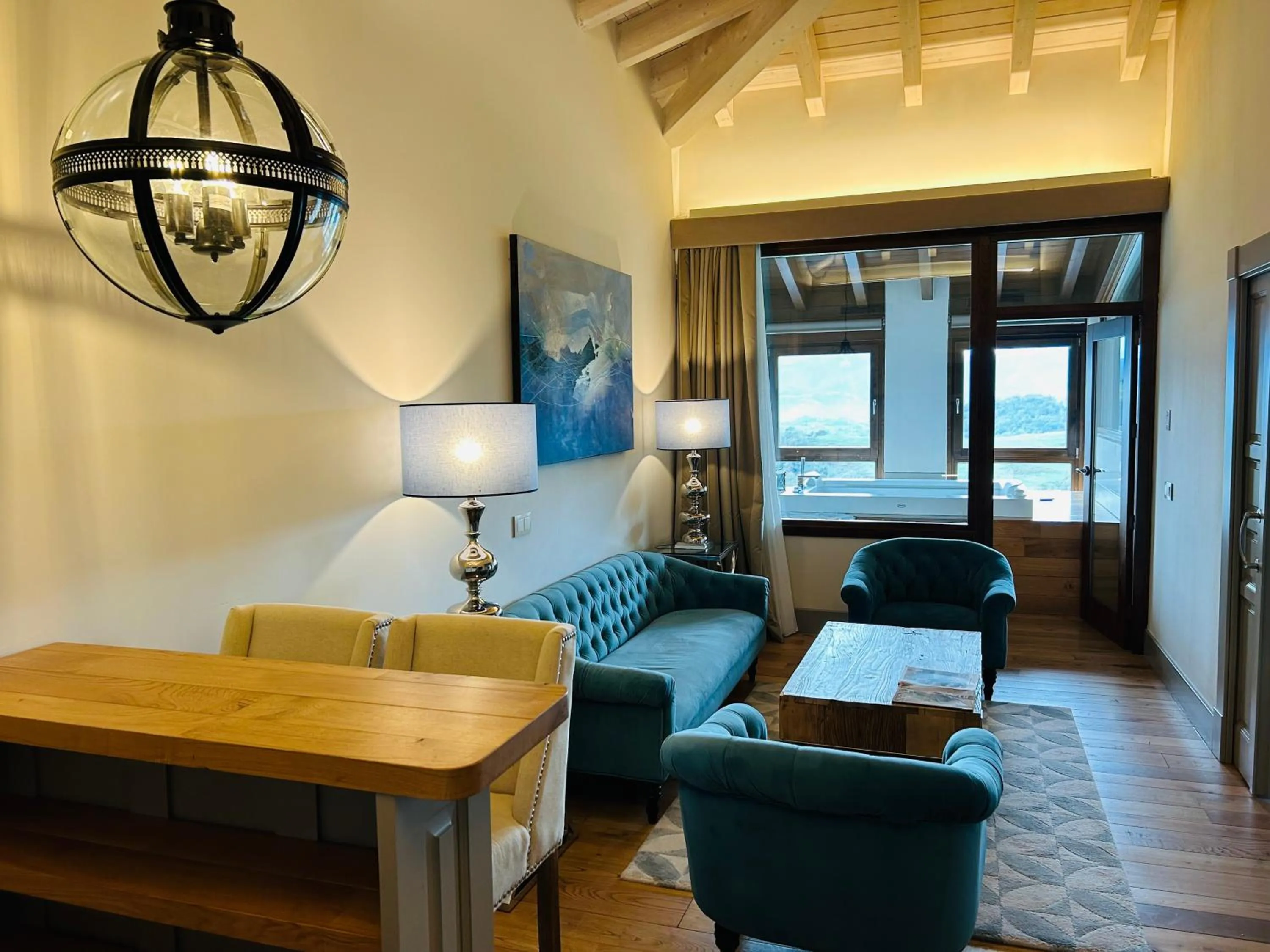 Living room in Puebloastur Eco Resort Hotel & Spa Gran Lujo