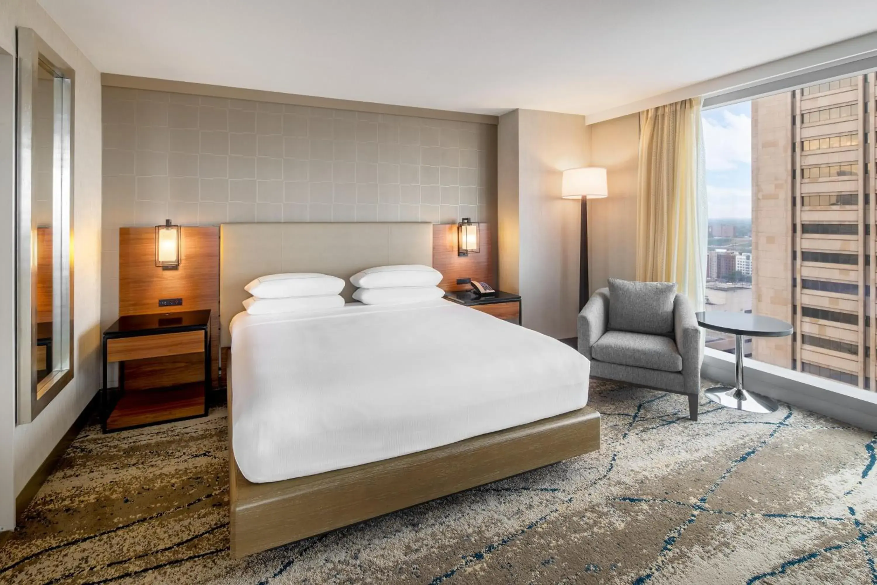 Bed in Hilton Cleveland Downtown Bed in Hilton Cleveland Downtown