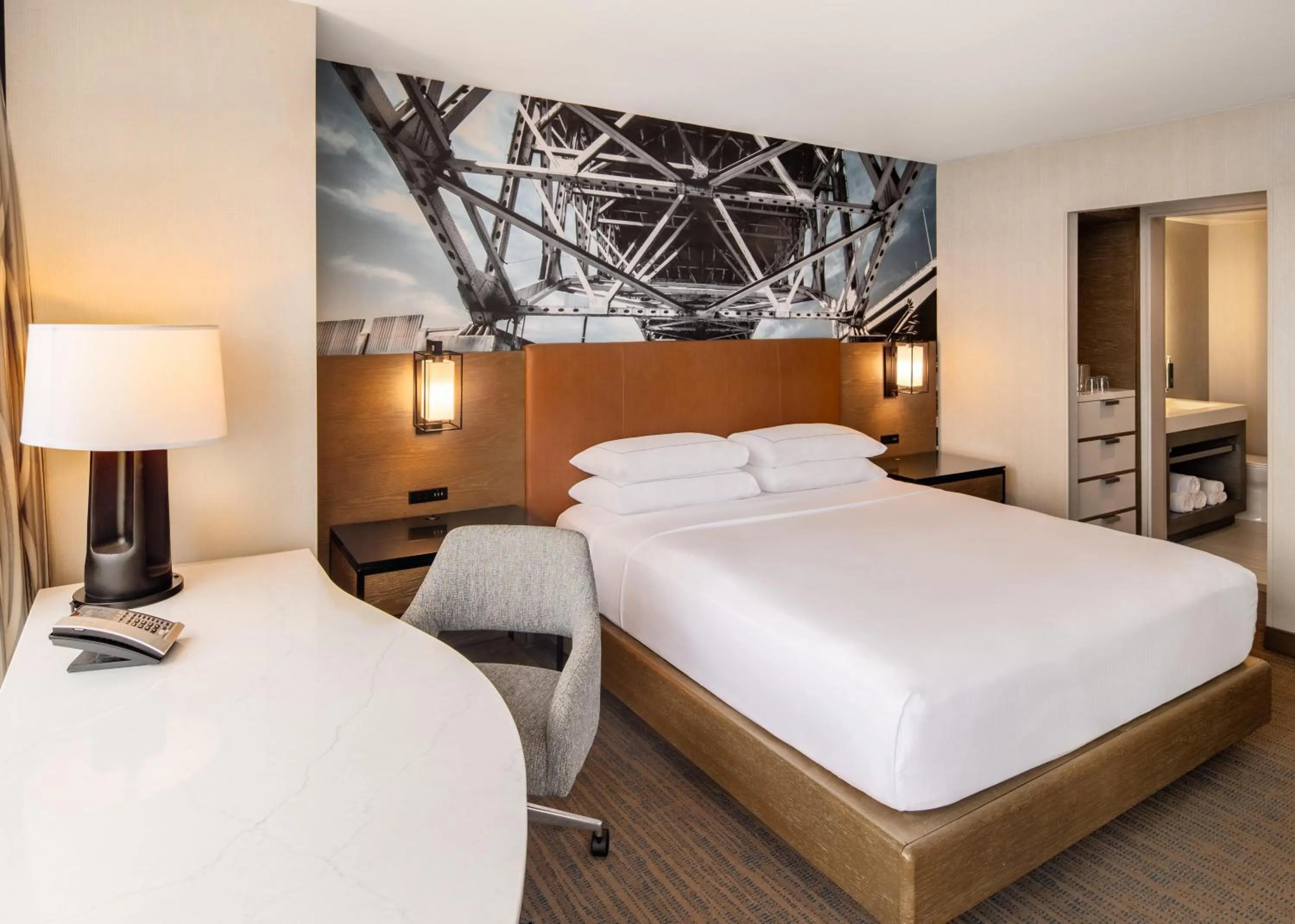 Bed in Hilton Cleveland Downtown