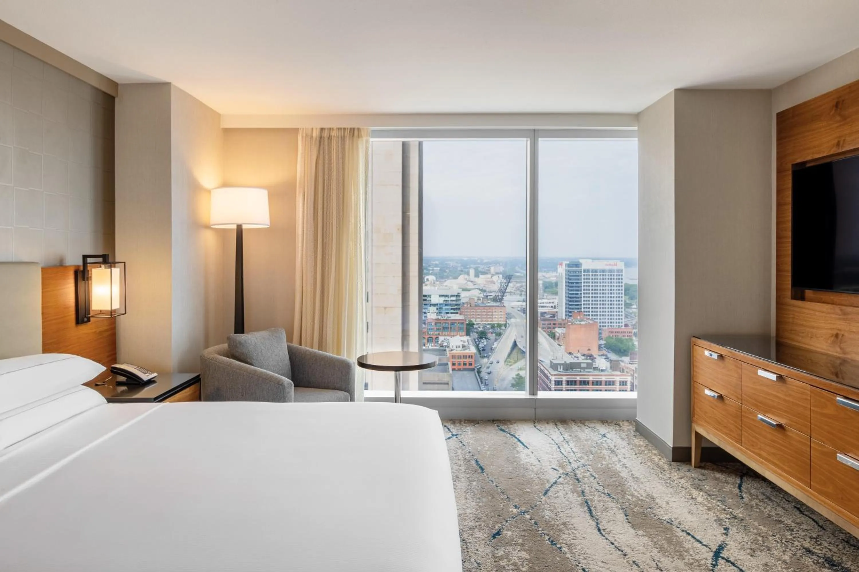 Bed in Hilton Cleveland Downtown