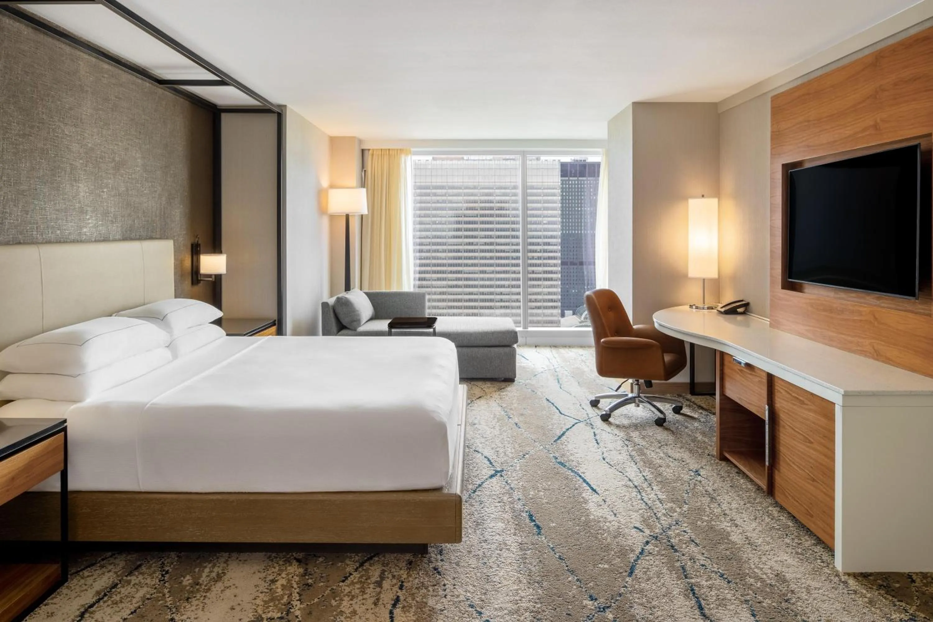 Bed in Hilton Cleveland Downtown