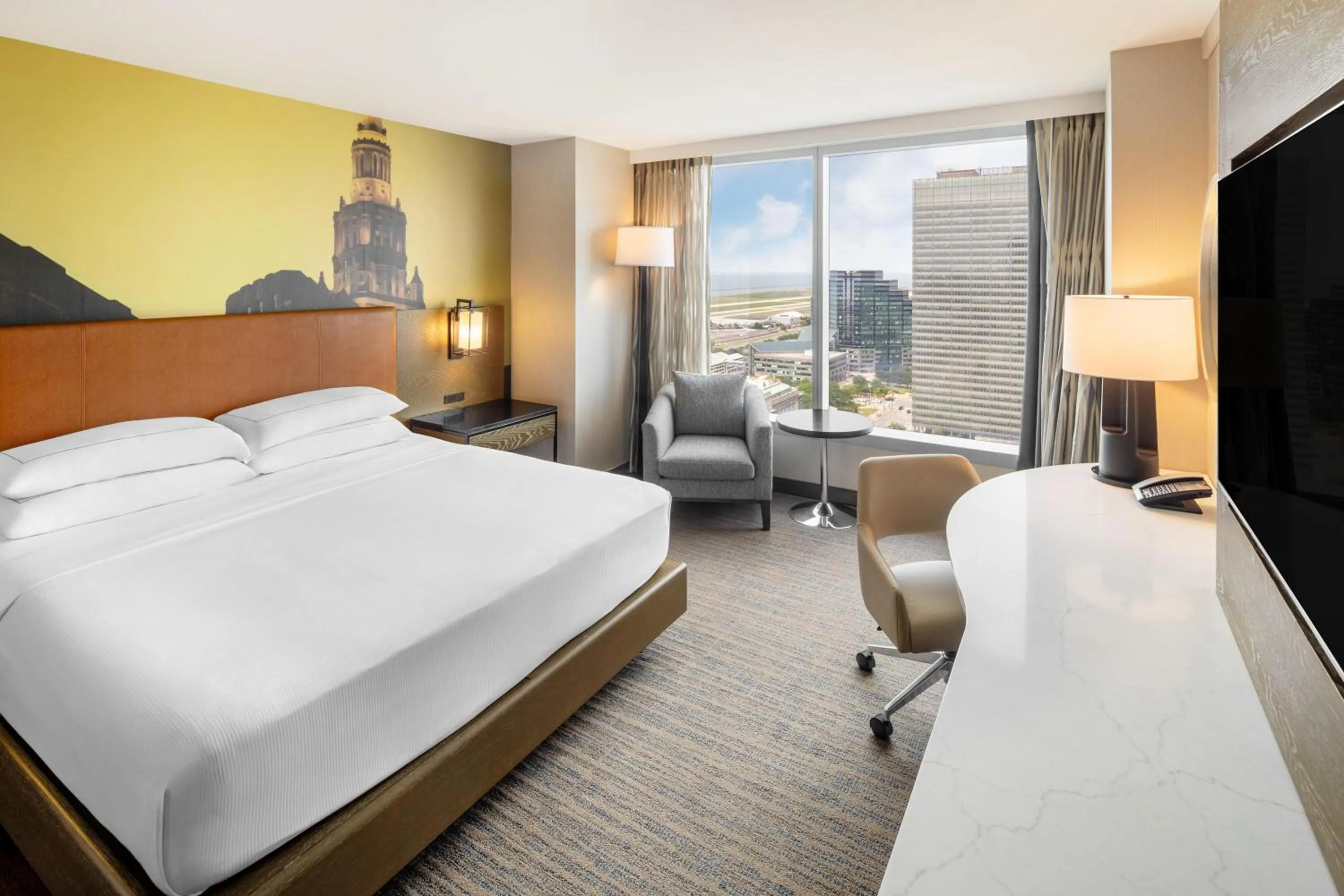 Bed in Hilton Cleveland Downtown