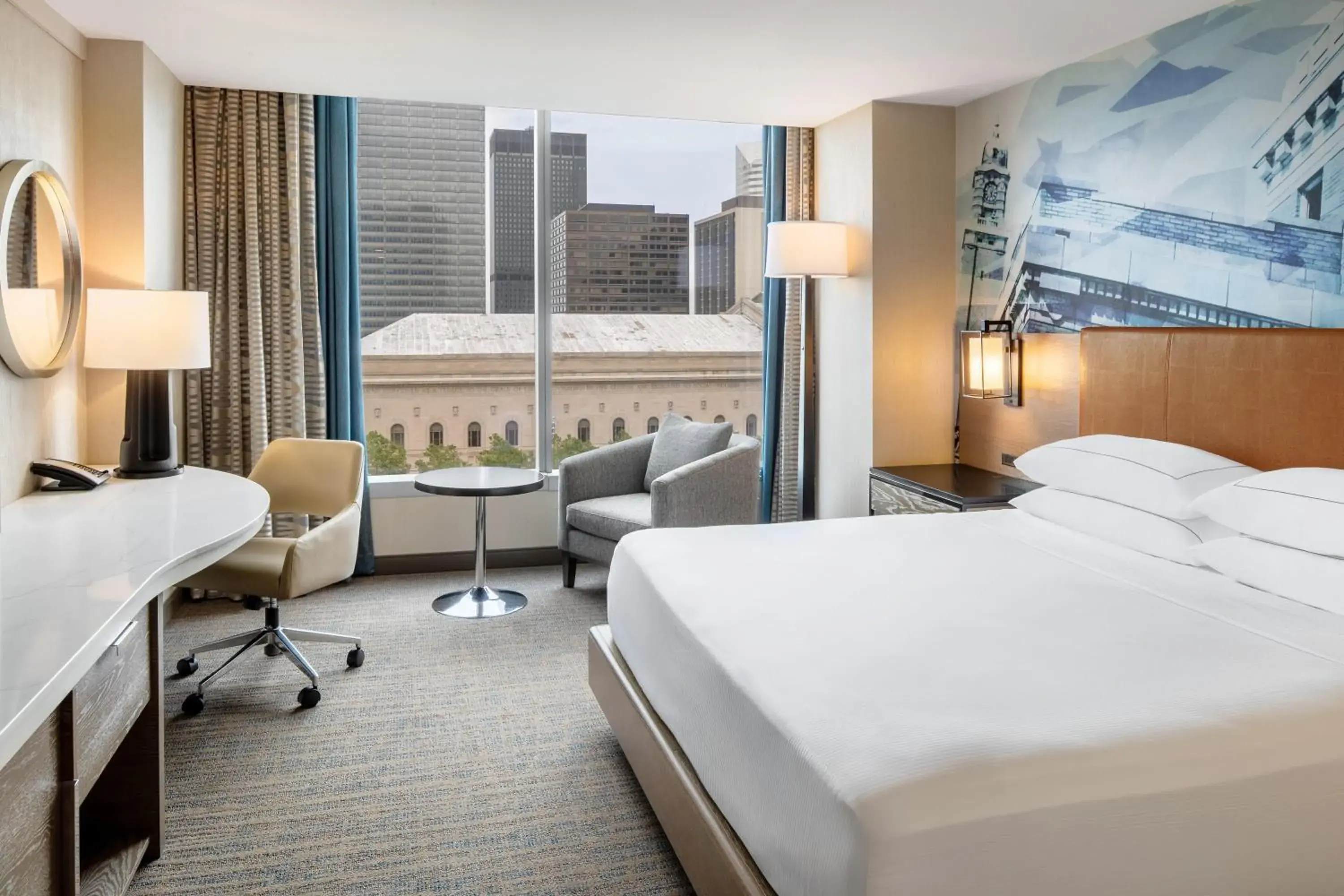 Bed in Hilton Cleveland Downtown Bed in Hilton Cleveland Downtown