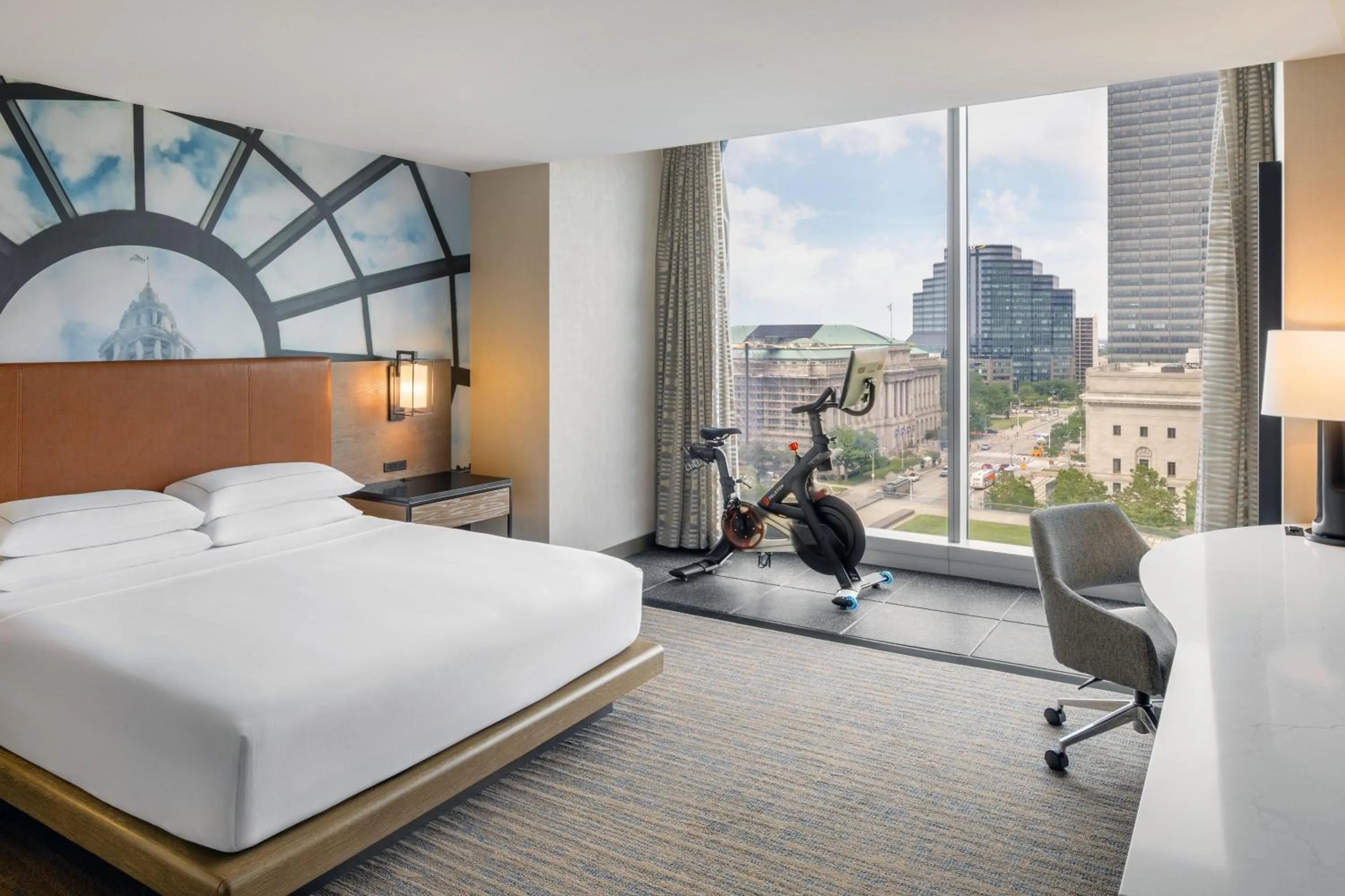 Bed in Hilton Cleveland Downtown