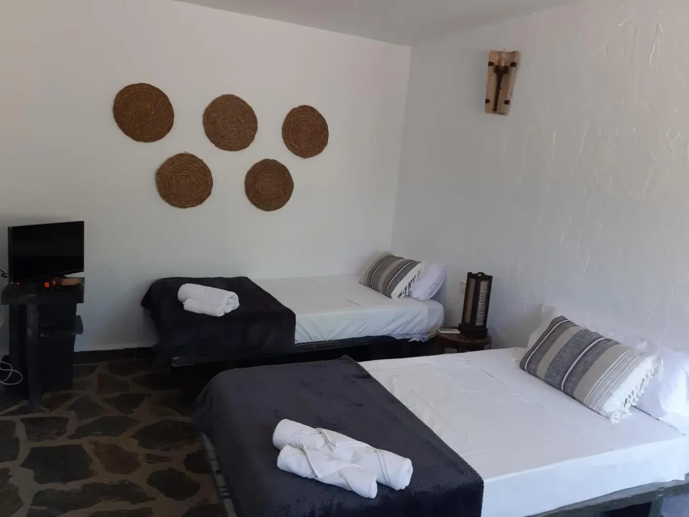 Bed in Hotel Rural La Marmita de Ahlam