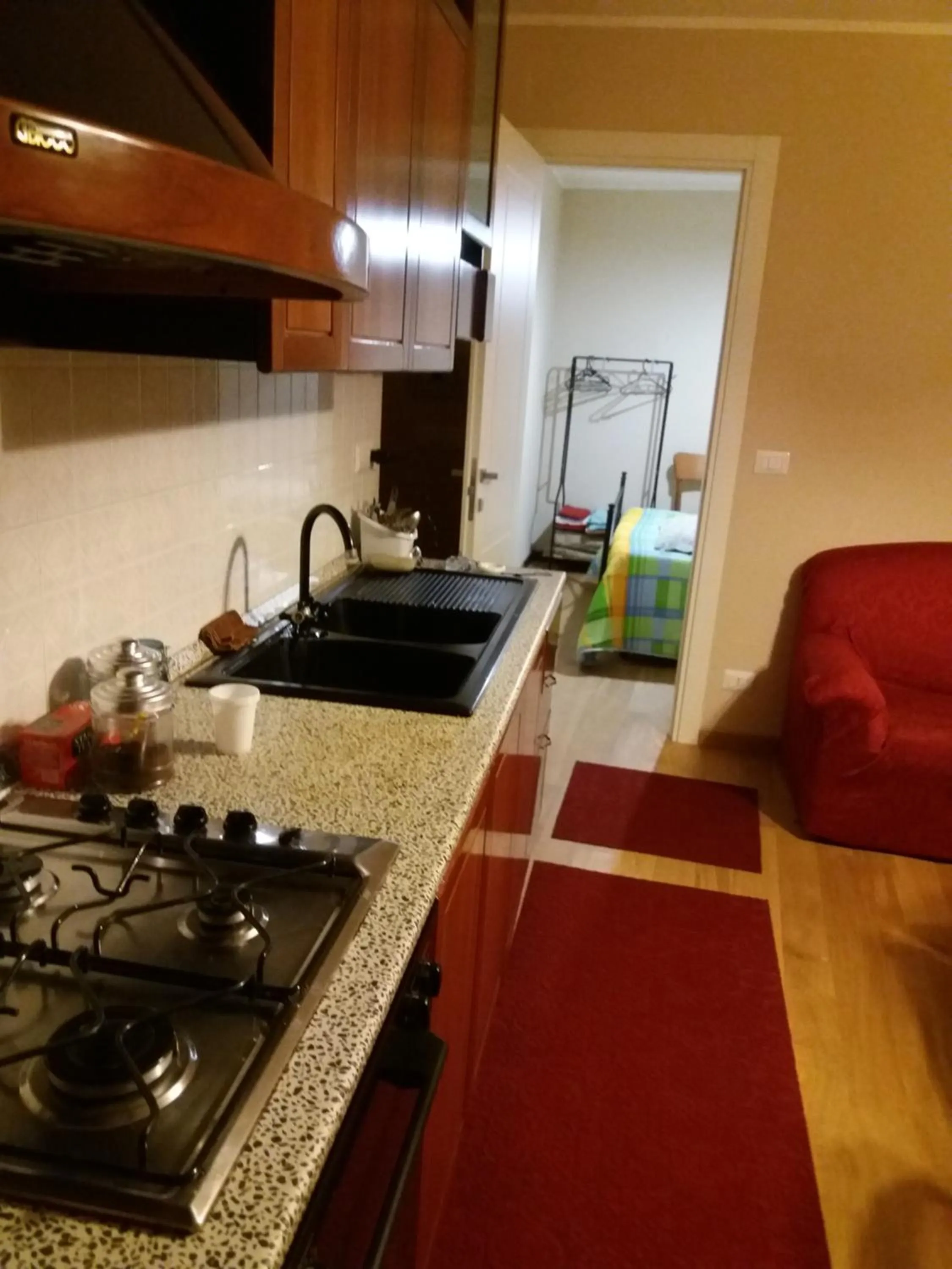 Kitchen or kitchenette in San Nicolò Holiday Home