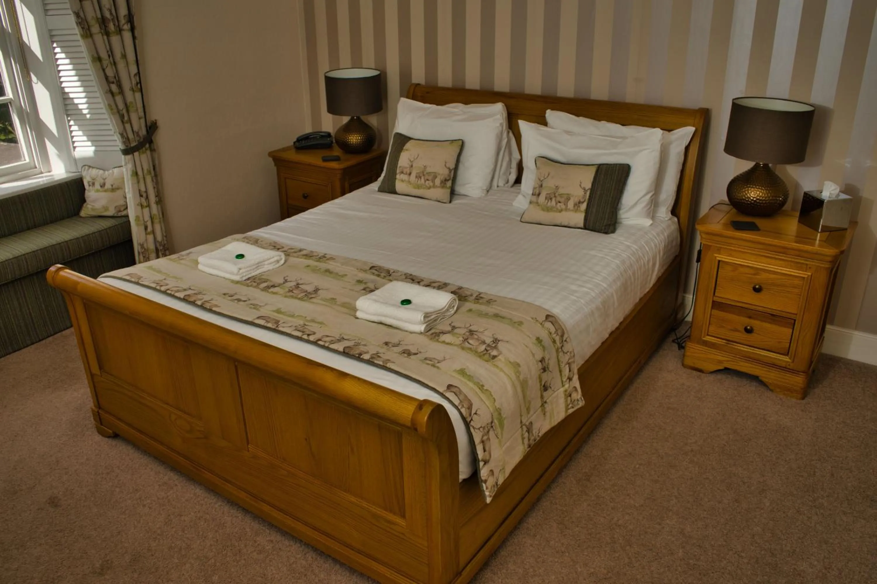 Bed in Glen Clova Hotel & Luxury Lodges