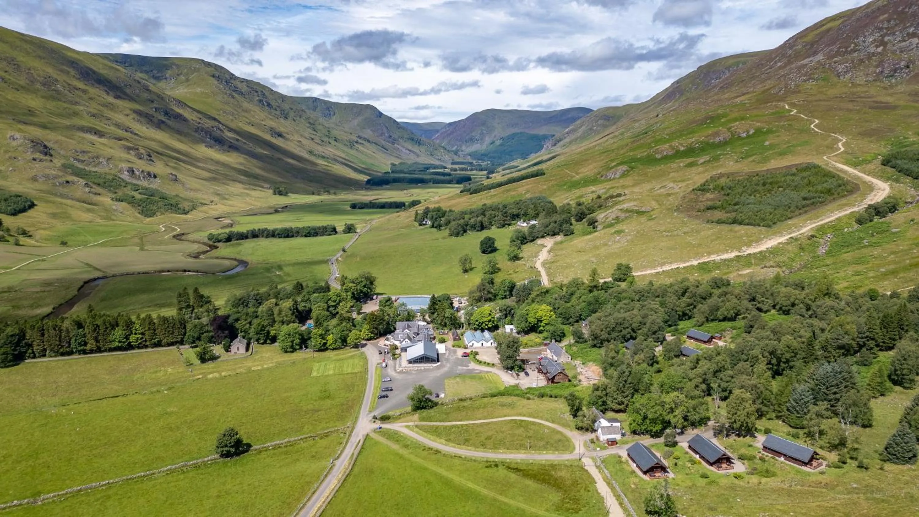 Bird's eye view in Glen Clova Hotel & Luxury Lodges