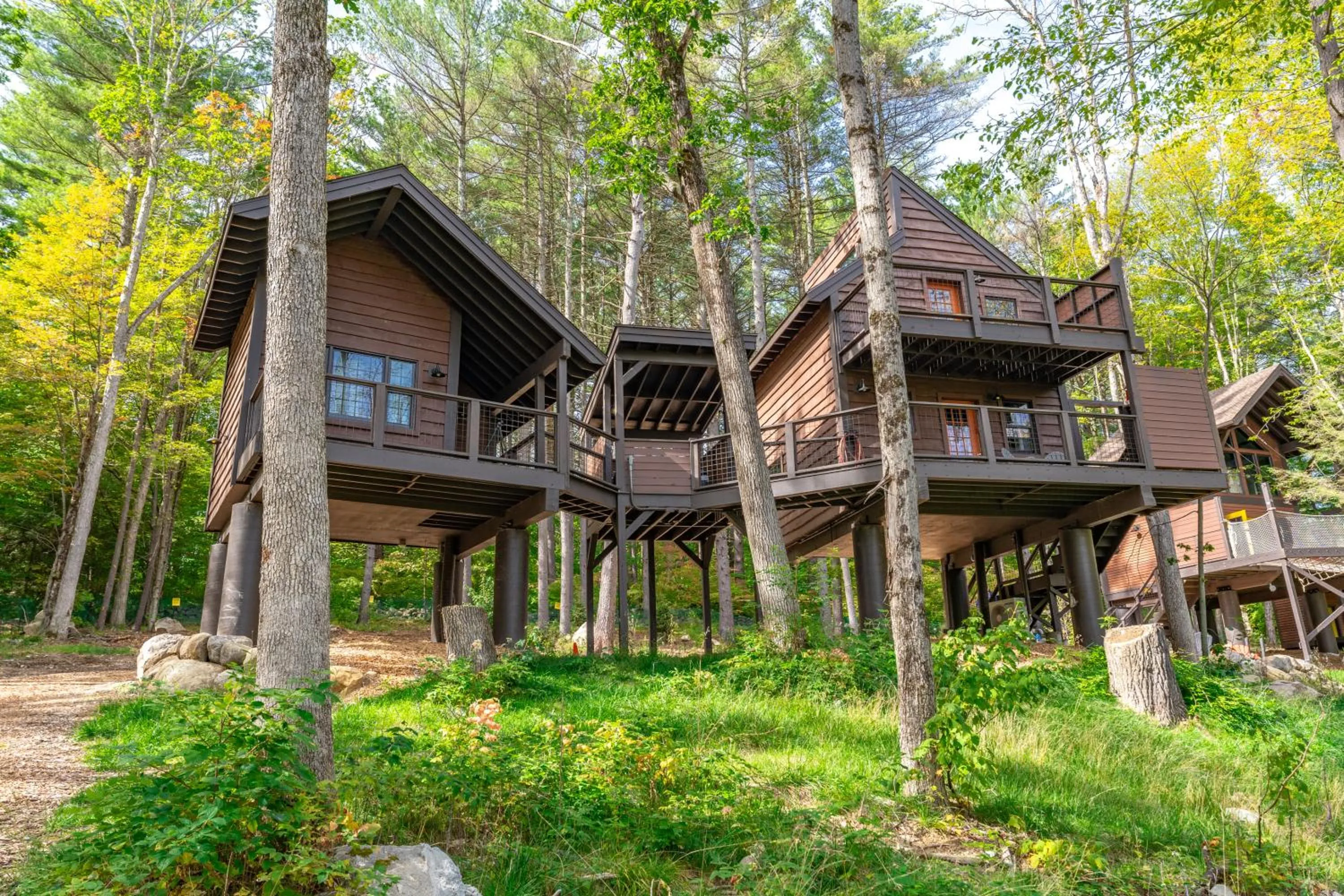 Trekker, Treehouses cabins and lodge rooms