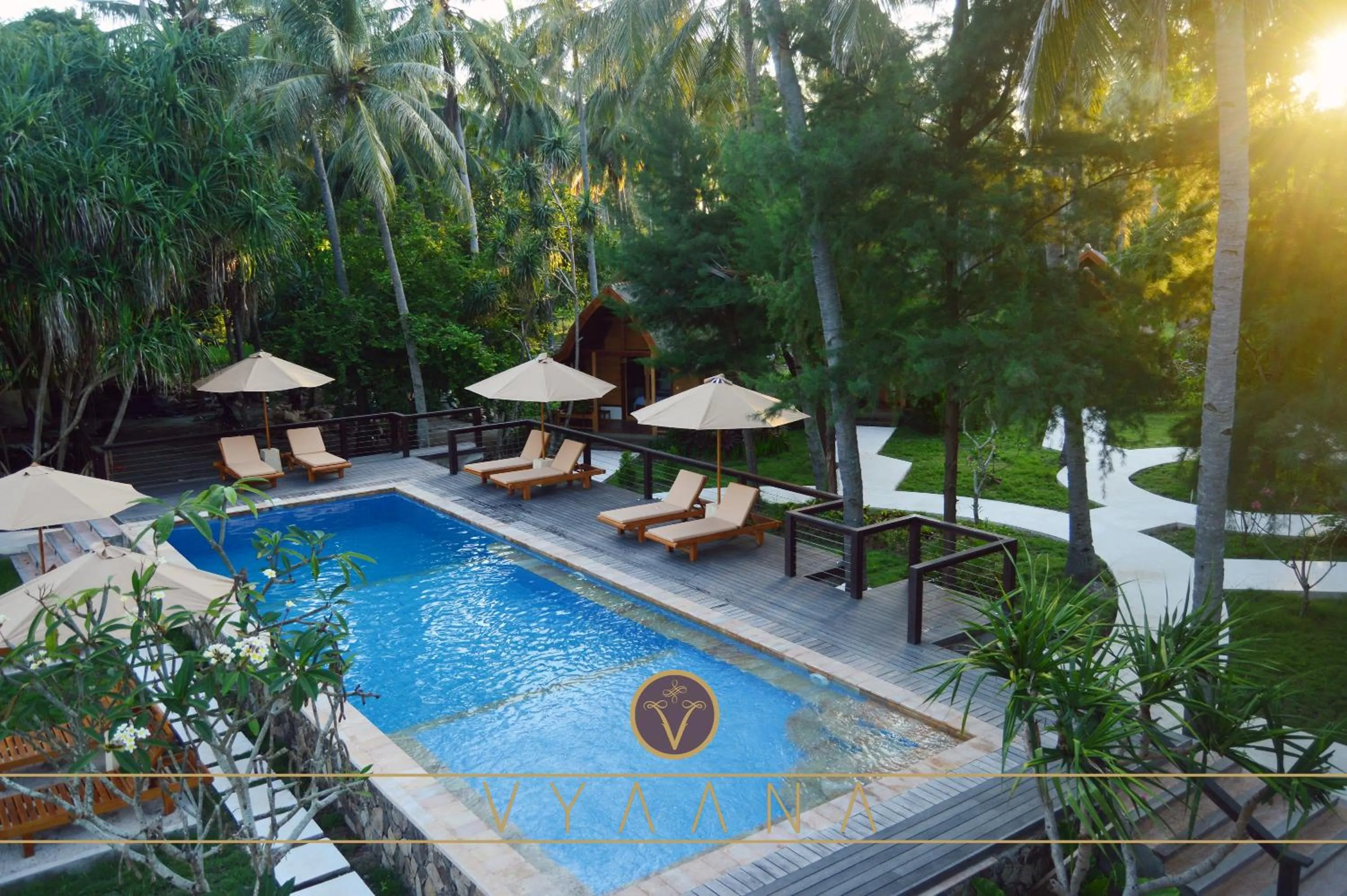 Garden view in Vyaana Resort Gili Air