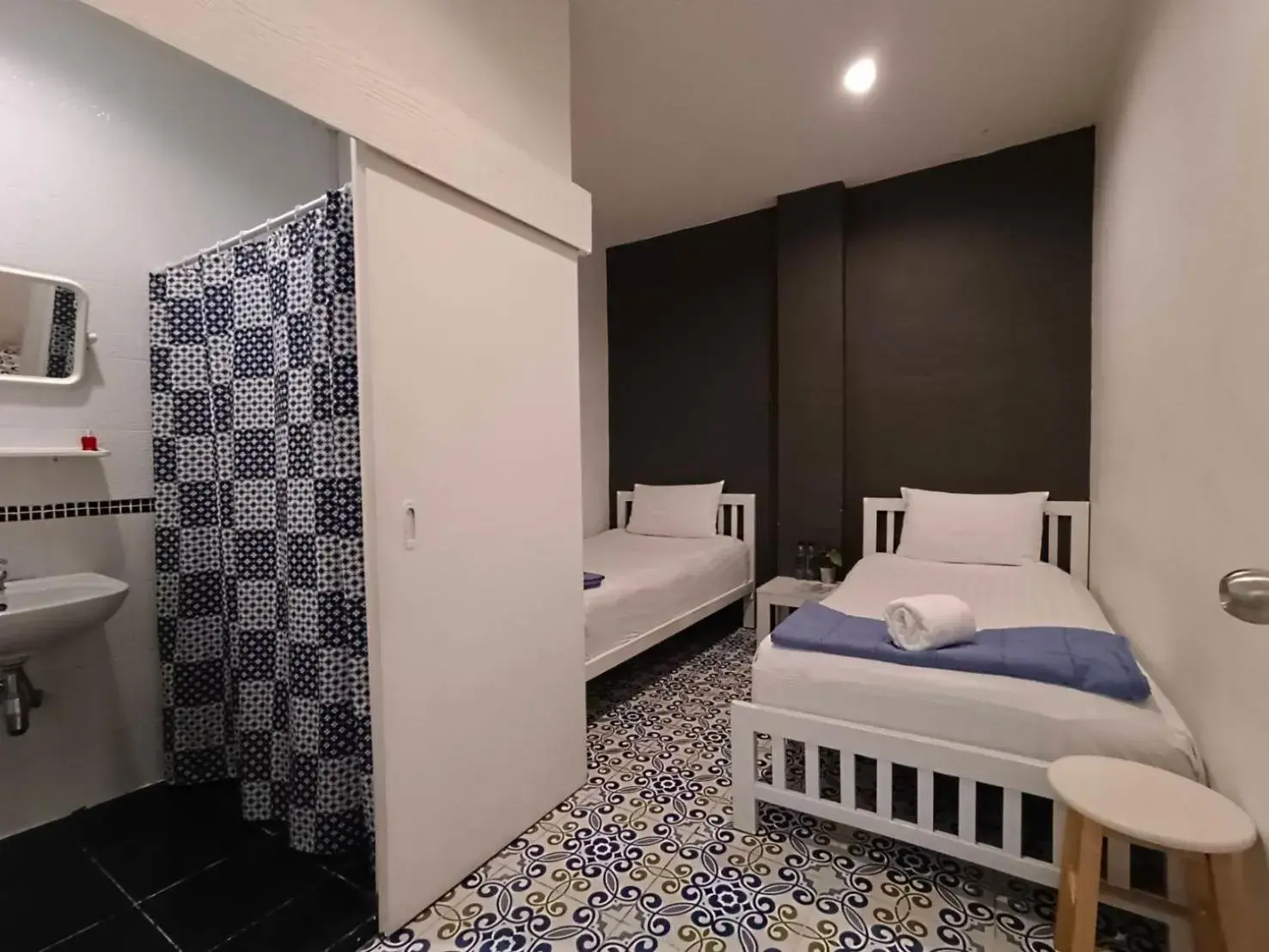 Bedroom, Bed in Chino Town at Yaowarat Phuket - SHA Plus Bedroom, Bed in Chino Town at Yaowarat Phuket - SHA Plus