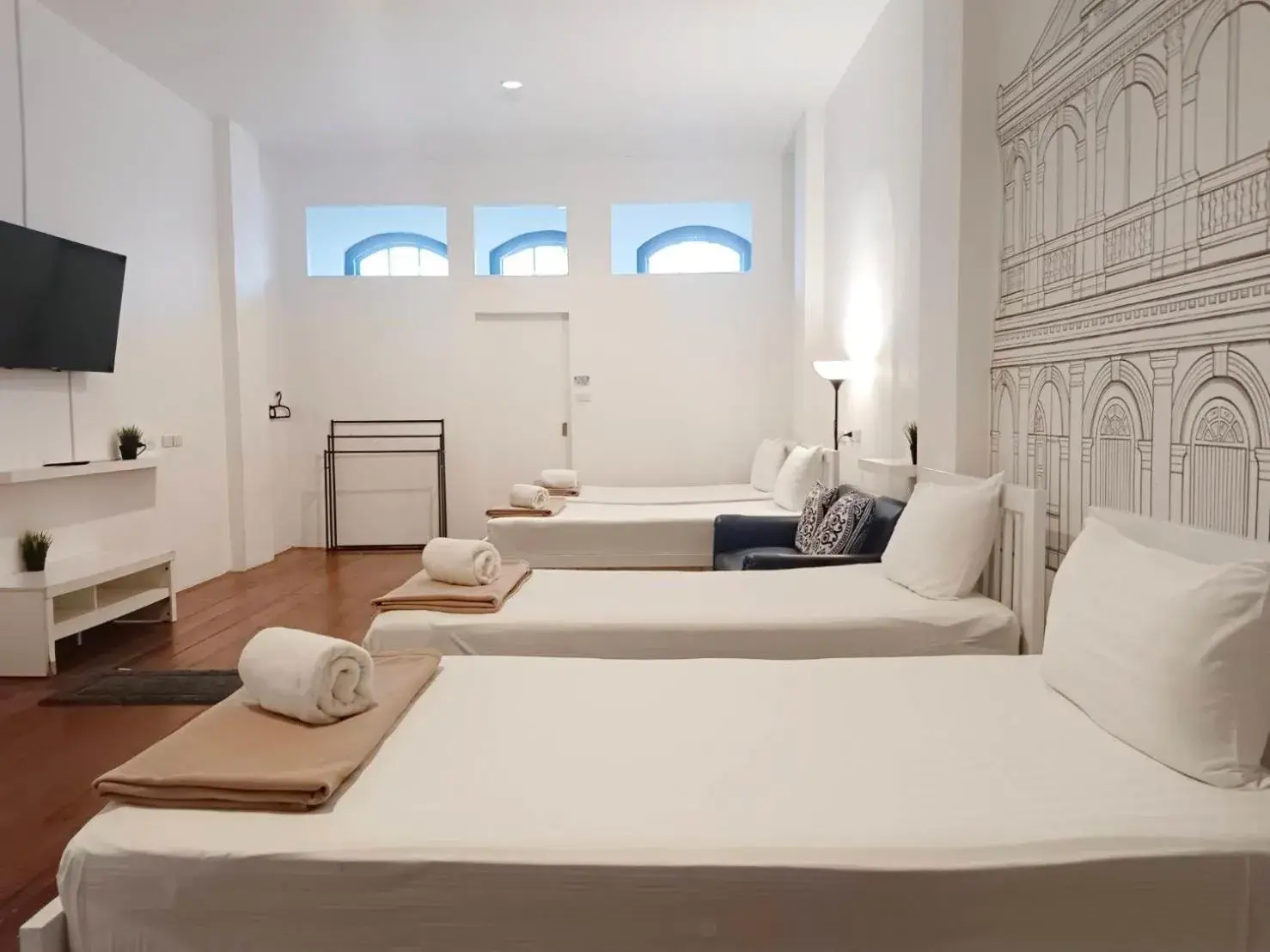 Bedroom, Bed in Chino Town at Yaowarat Phuket - SHA Plus Bedroom, Bed in Chino Town at Yaowarat Phuket - SHA Plus