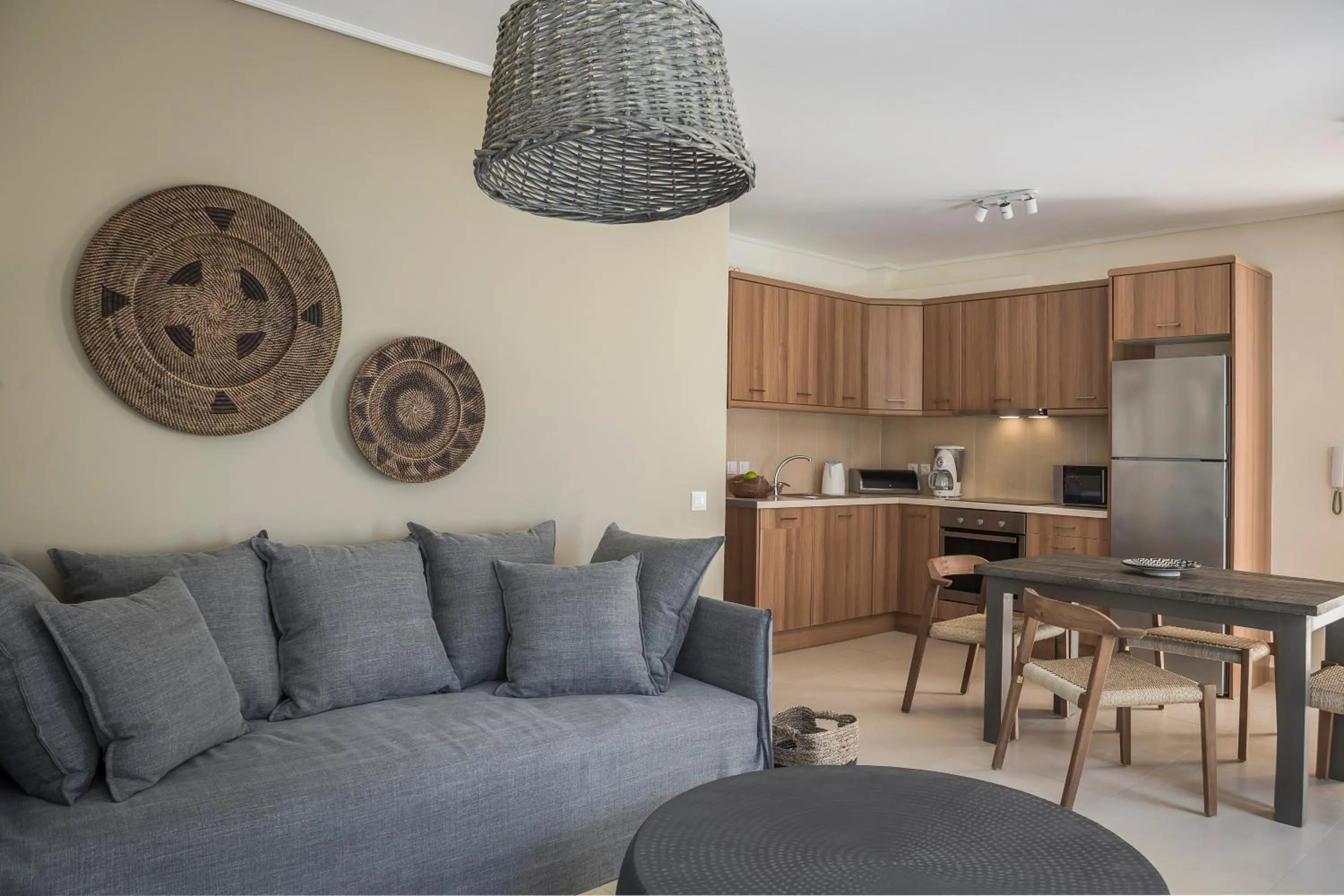 Living room in Meliti Waterfront Suites