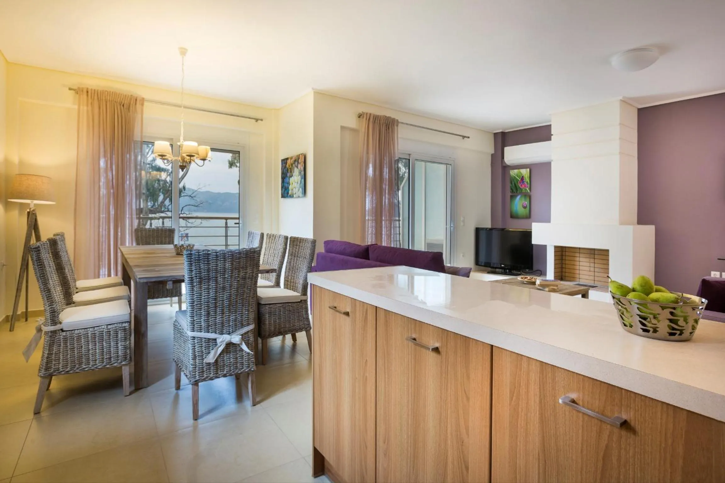 Kitchen or kitchenette in Meliti Waterfront Suites