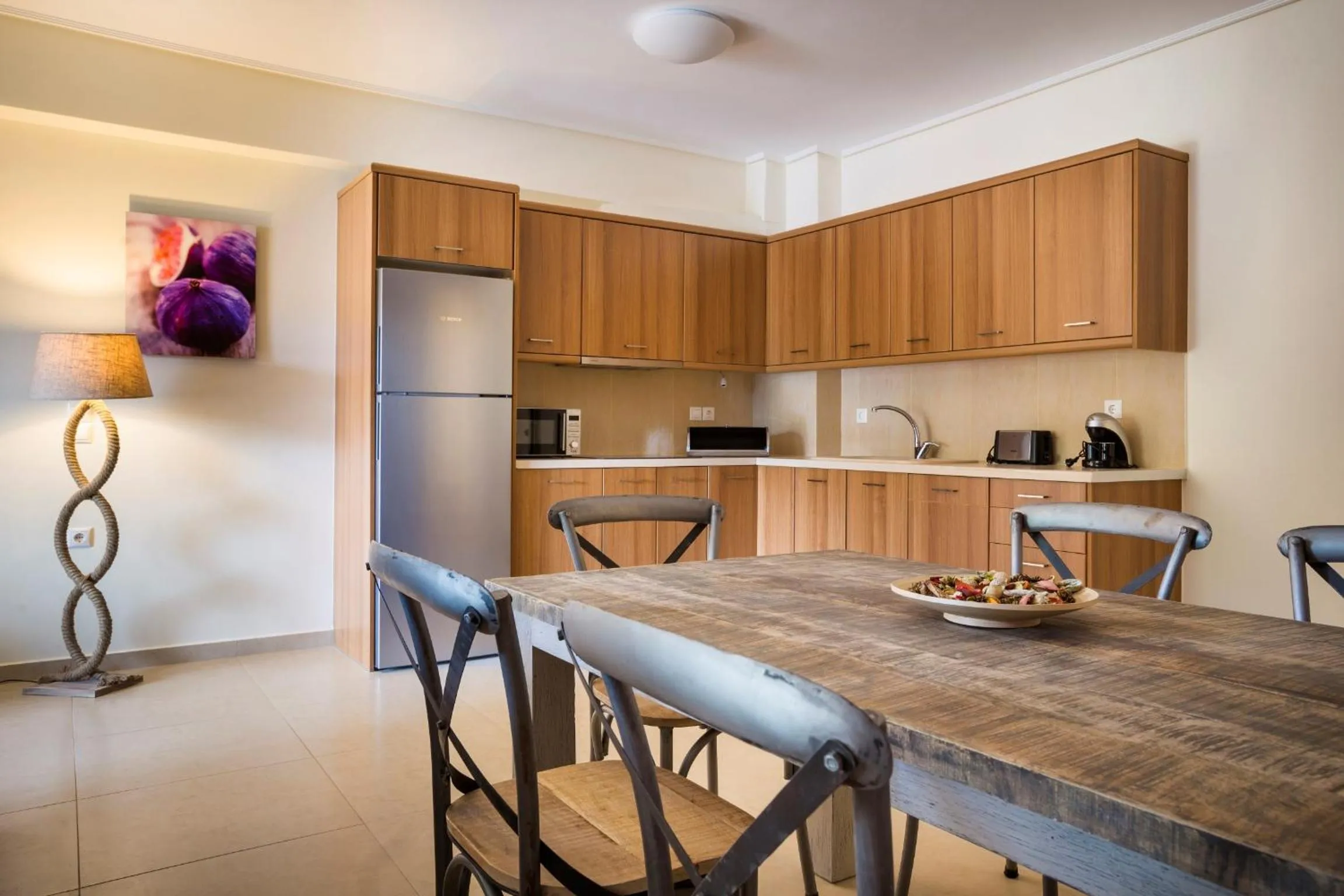 Dining area in Meliti Waterfront Suites