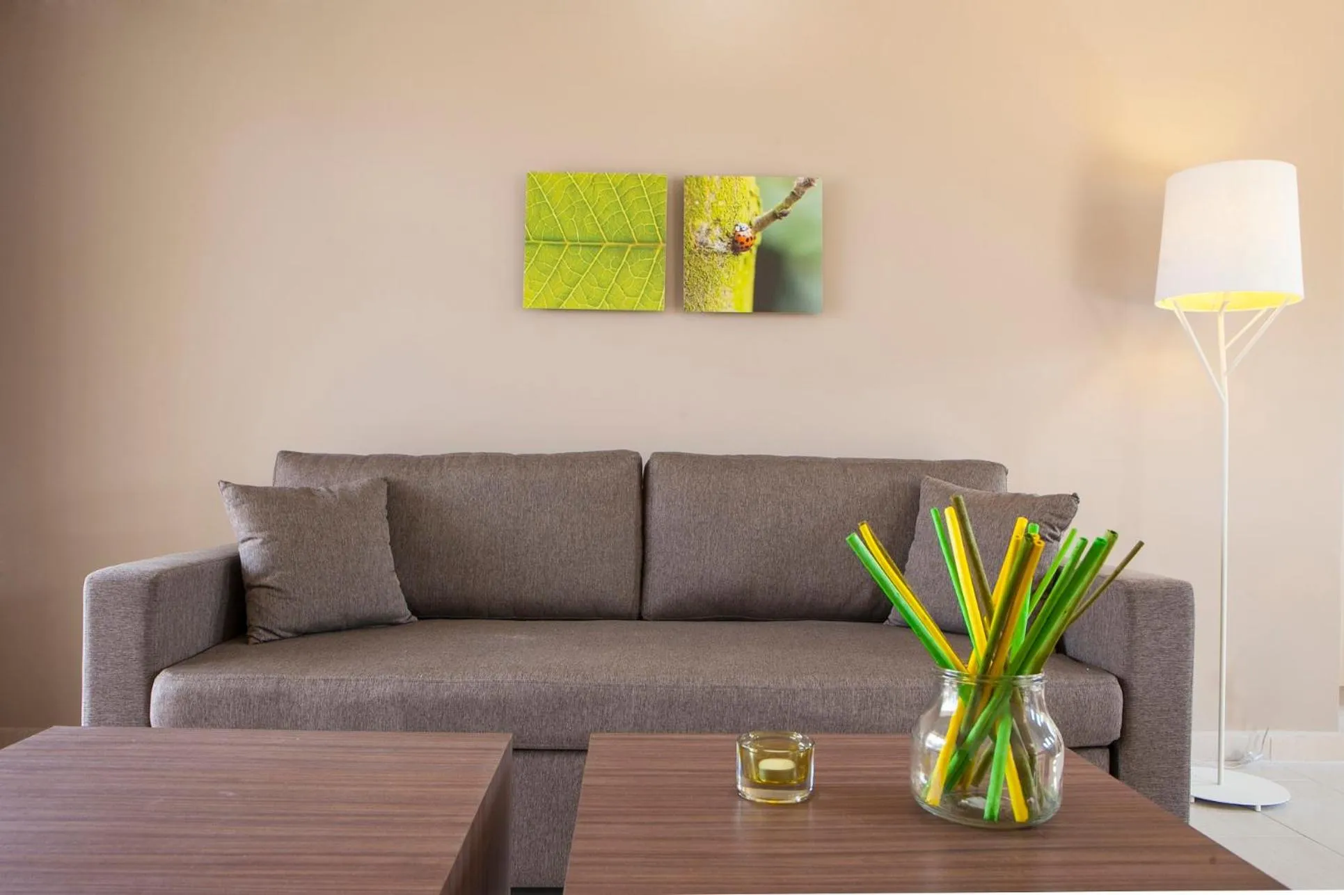 Living room in Meliti Waterfront Suites