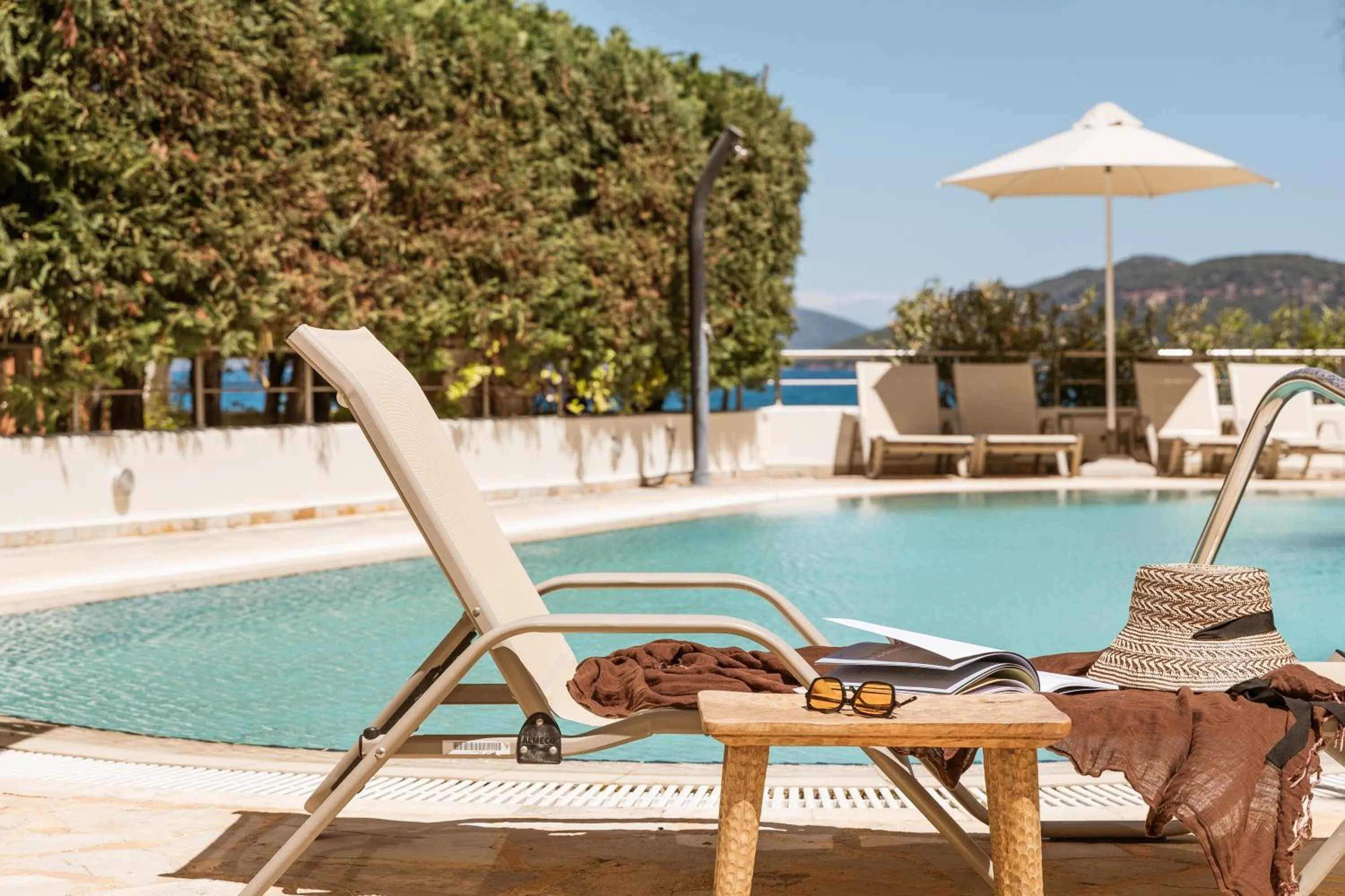 Pool view in Meliti Waterfront Suites