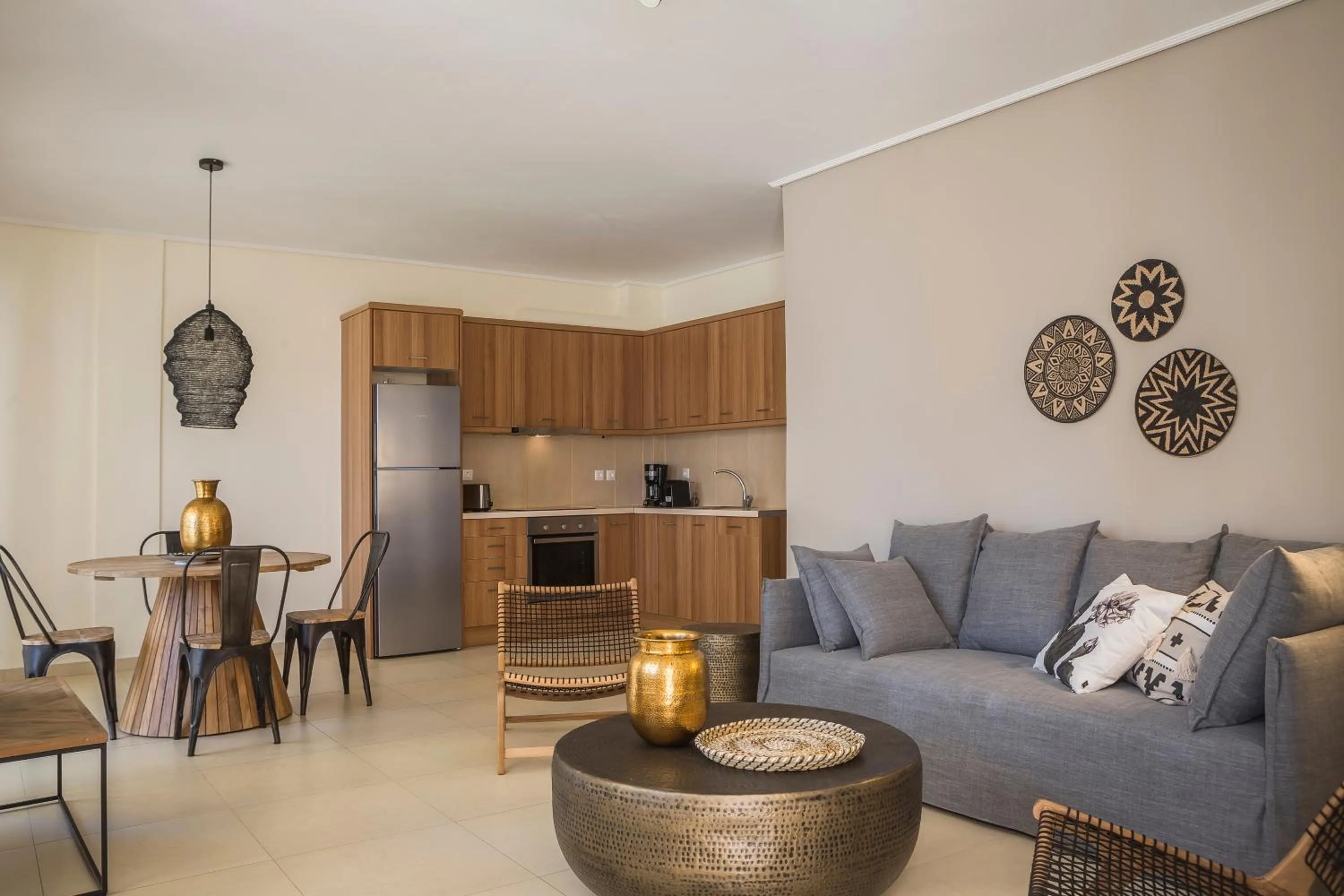 Living room in Meliti Waterfront Suites