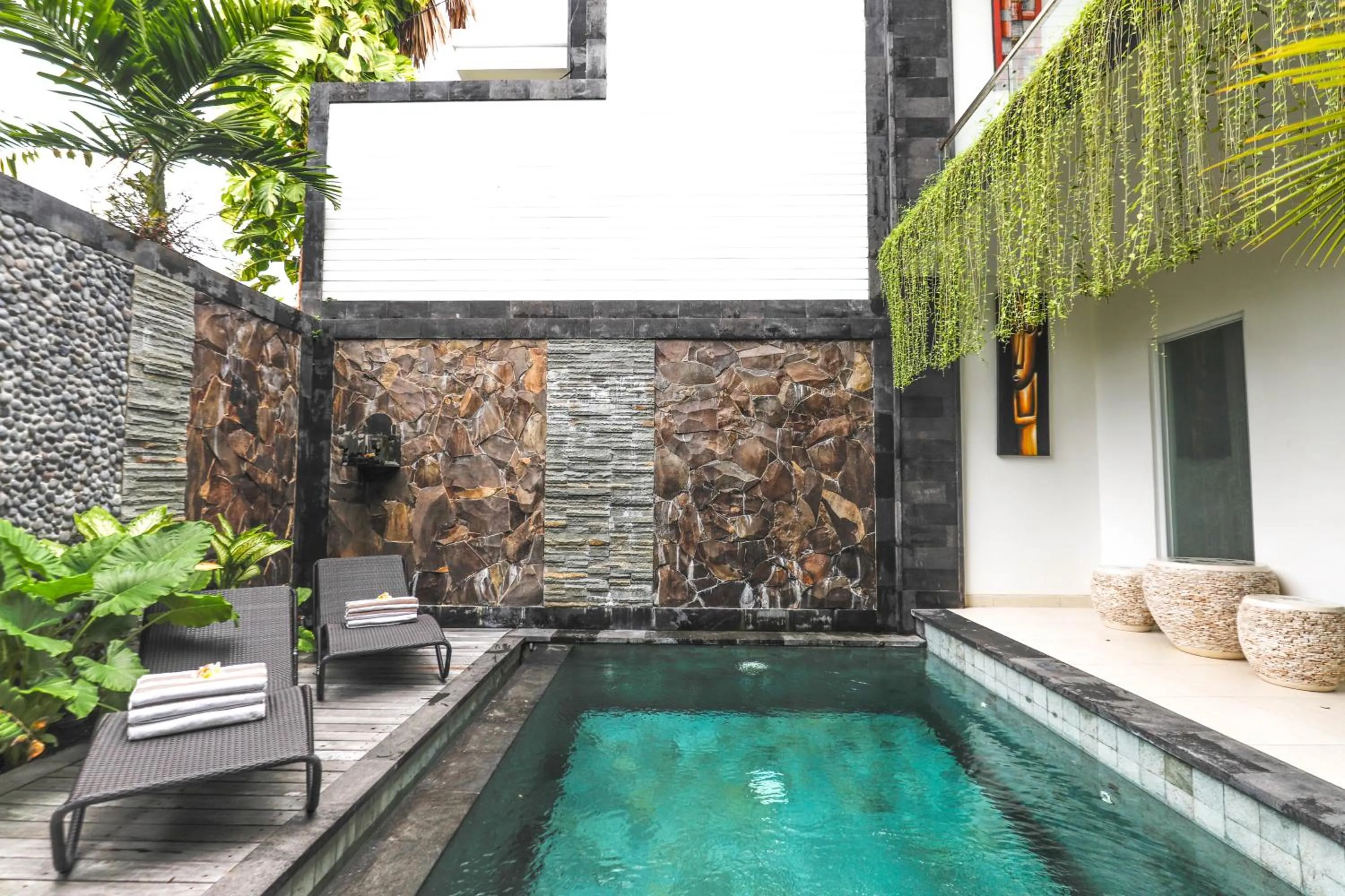 Pool view in Puri Bagus Villa by Great Bali Villas