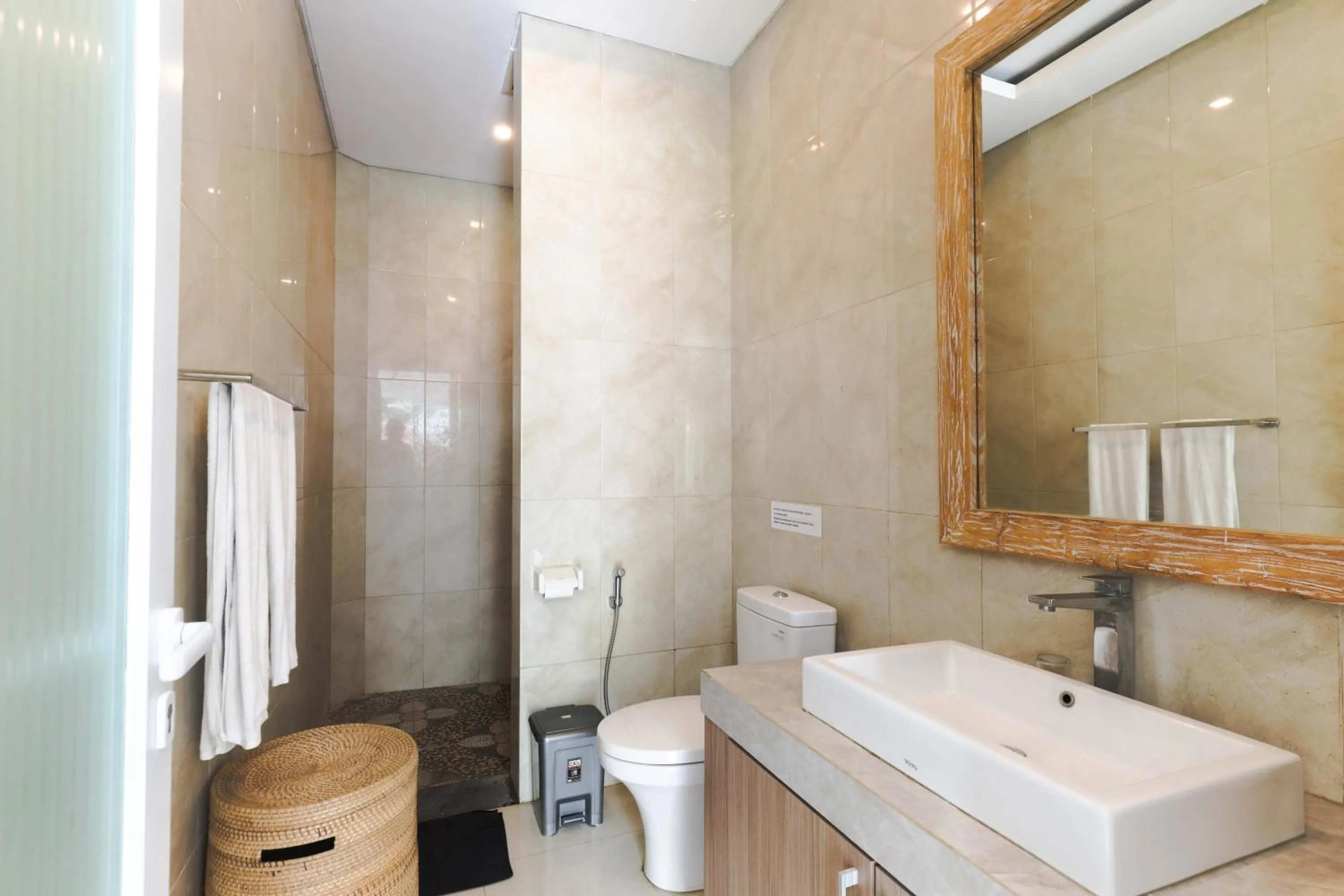 Shower in Puri Bagus Villa by Great Bali Villas