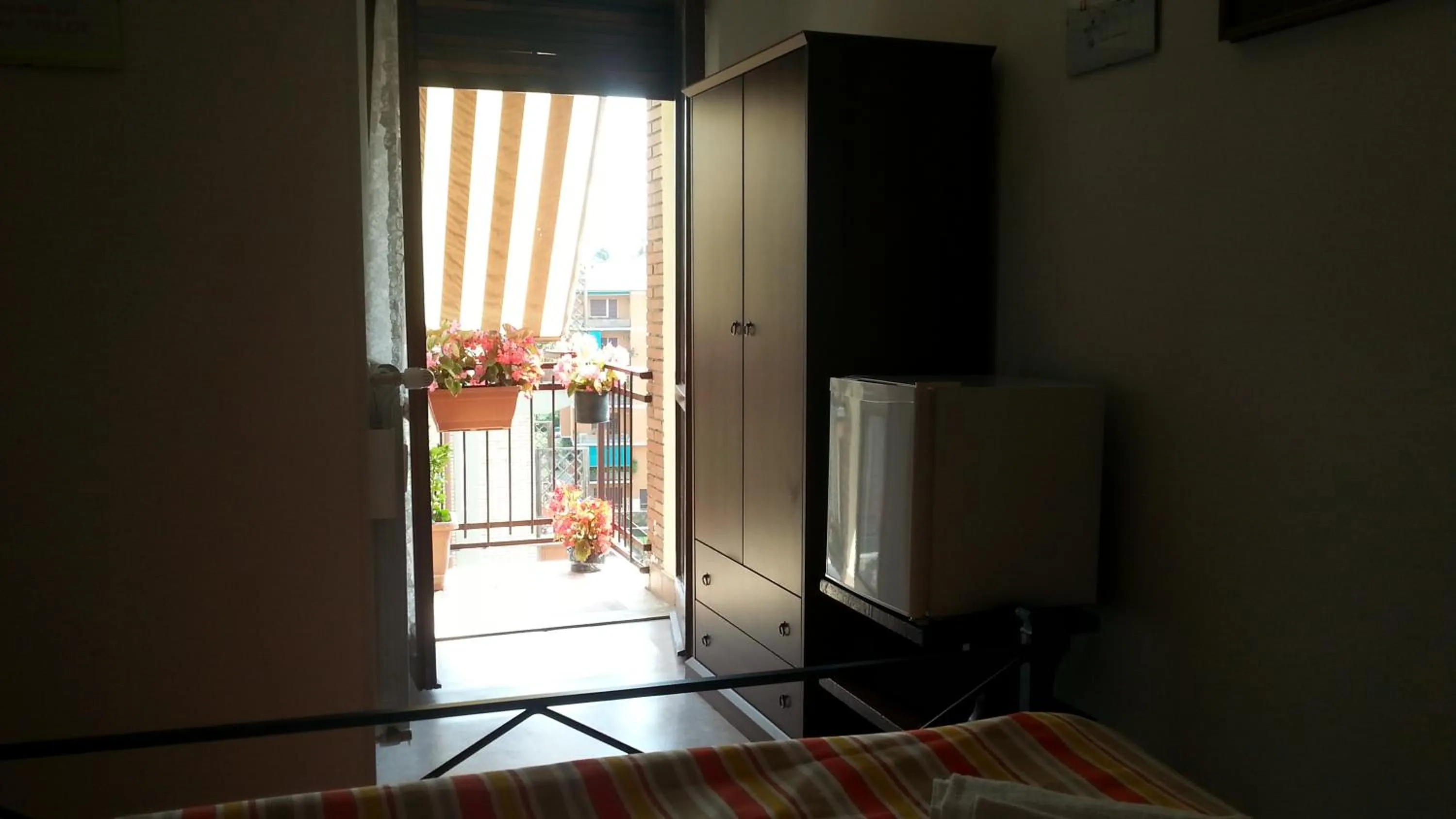 Balcony/Terrace, Bed in B&B La Cubanina