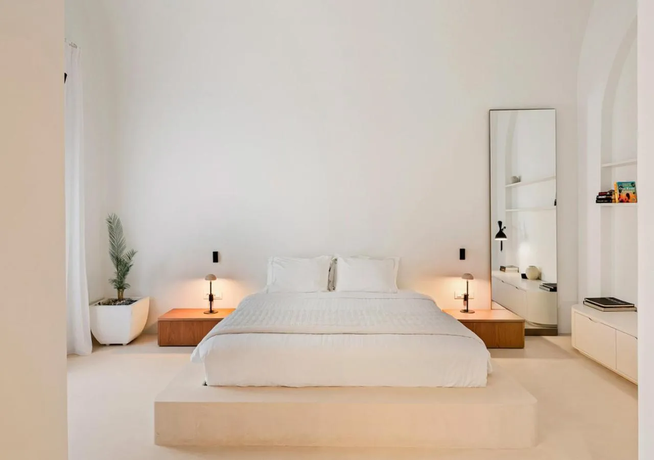 Bedroom, Bed in Orabel Suites Santorini (Adults Only)