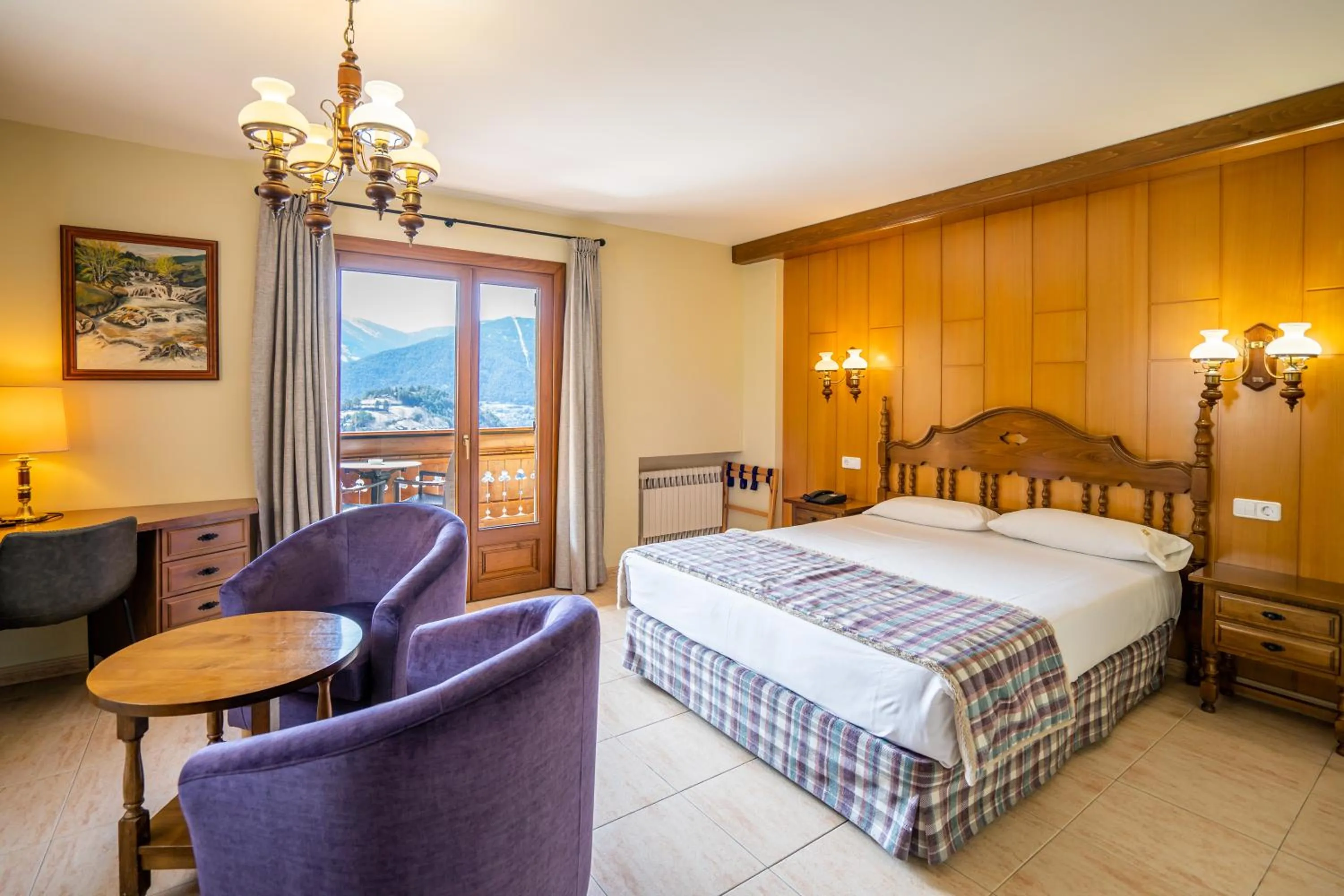 Bed in Abba Ordino Babot Hotel