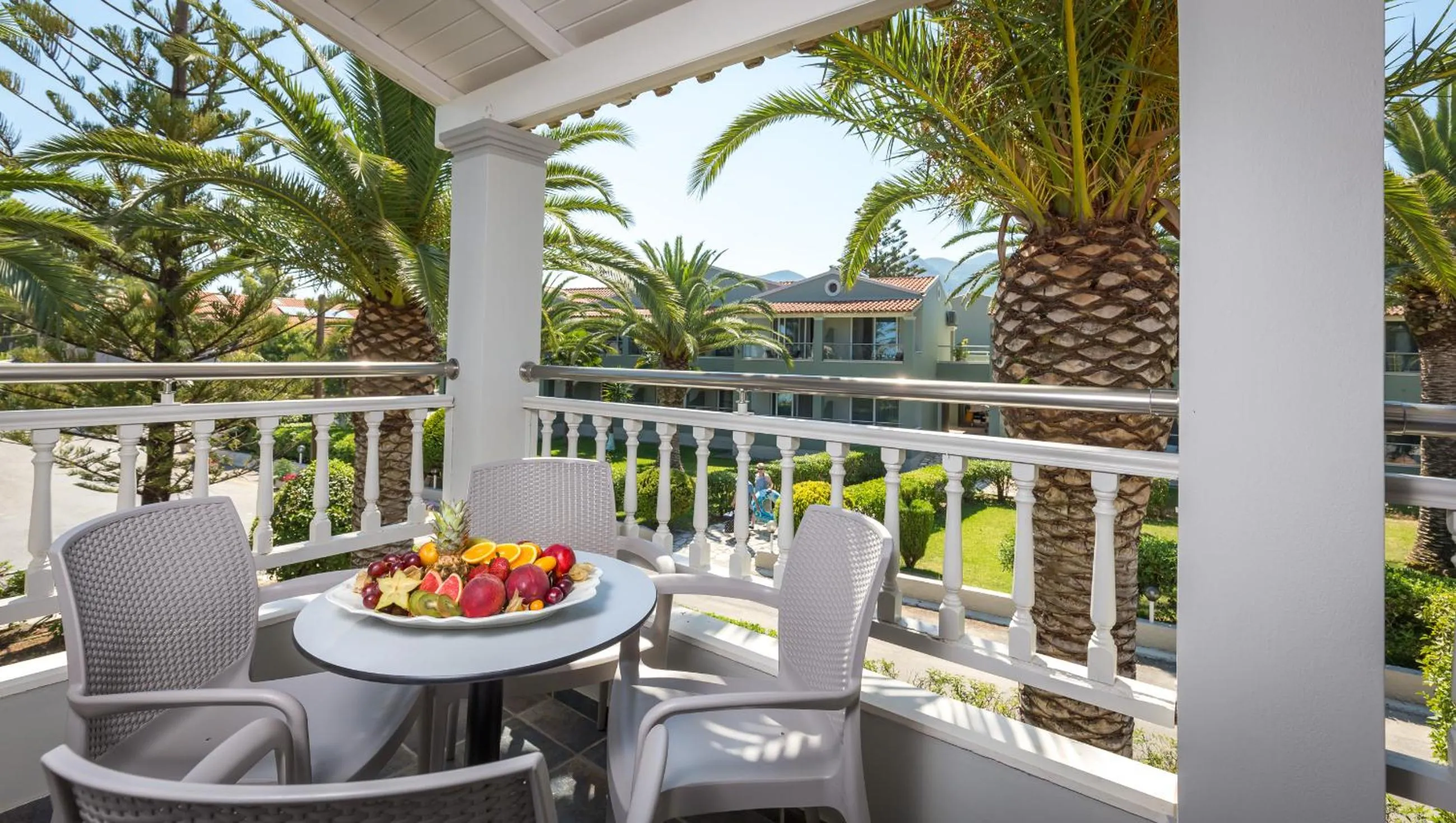 Garden view in Acharavi Beach Hotel